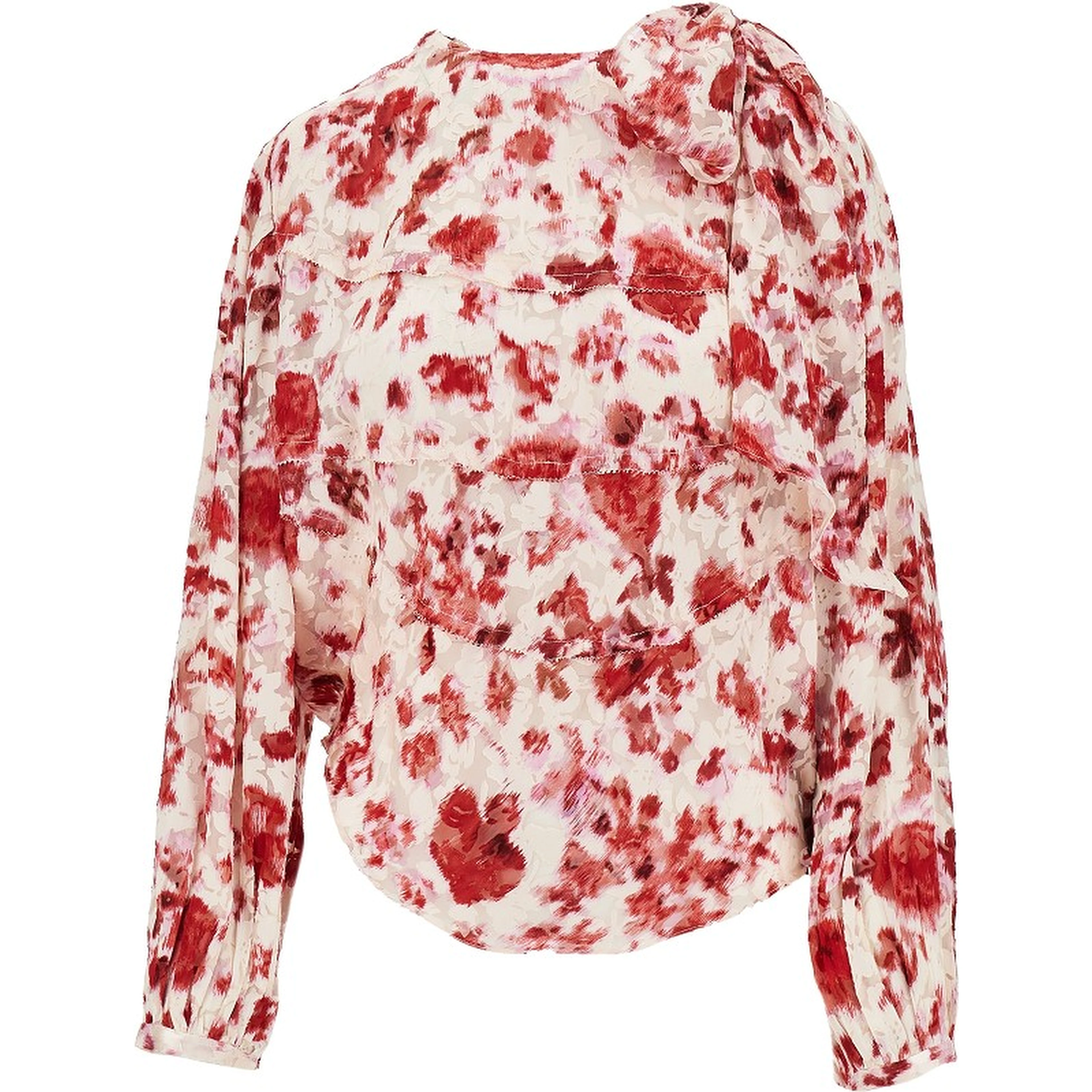 Printed silk 'Firma' blouse