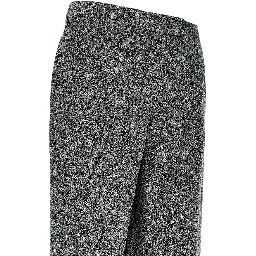 Mouliné fabric pants