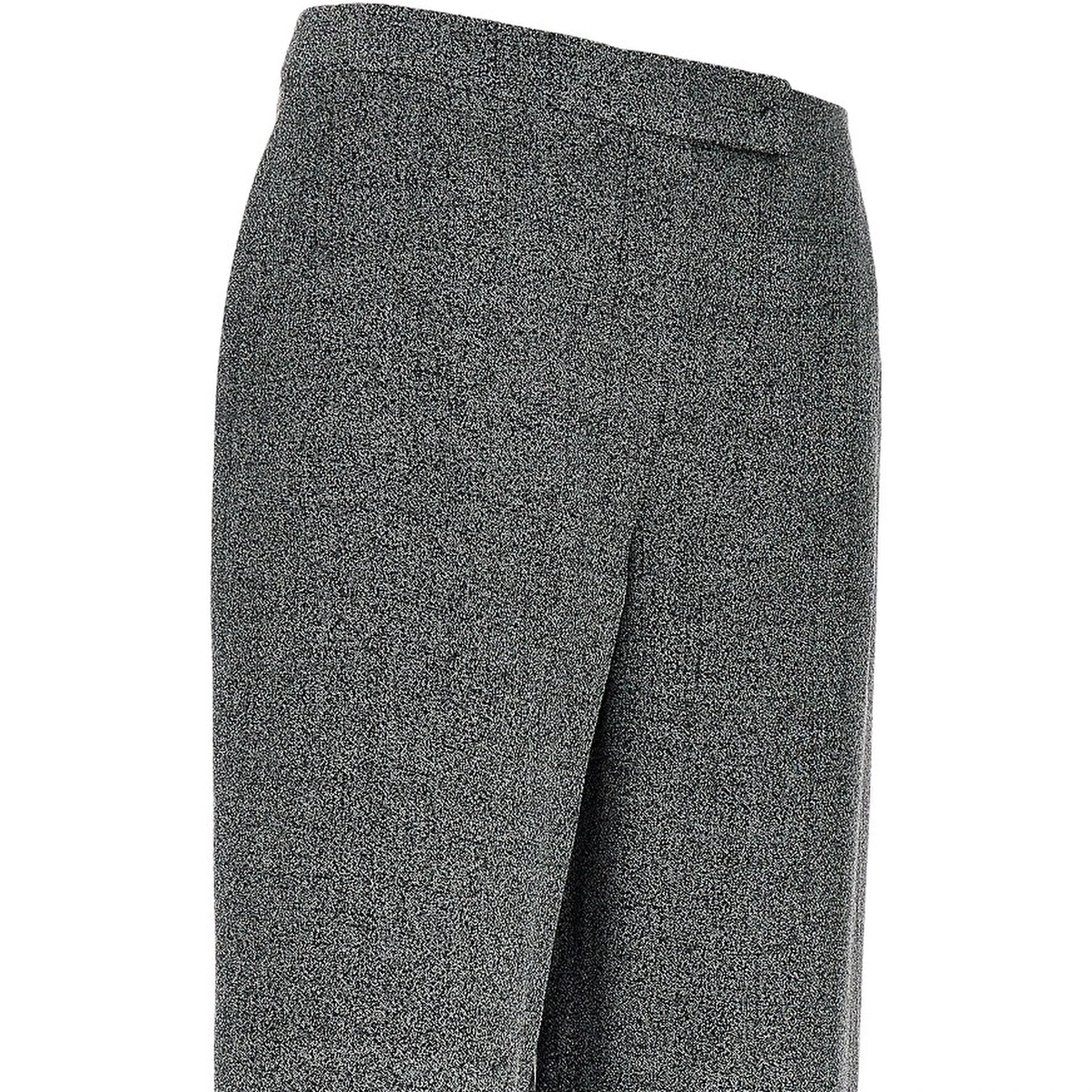 Mouliné fabric pants