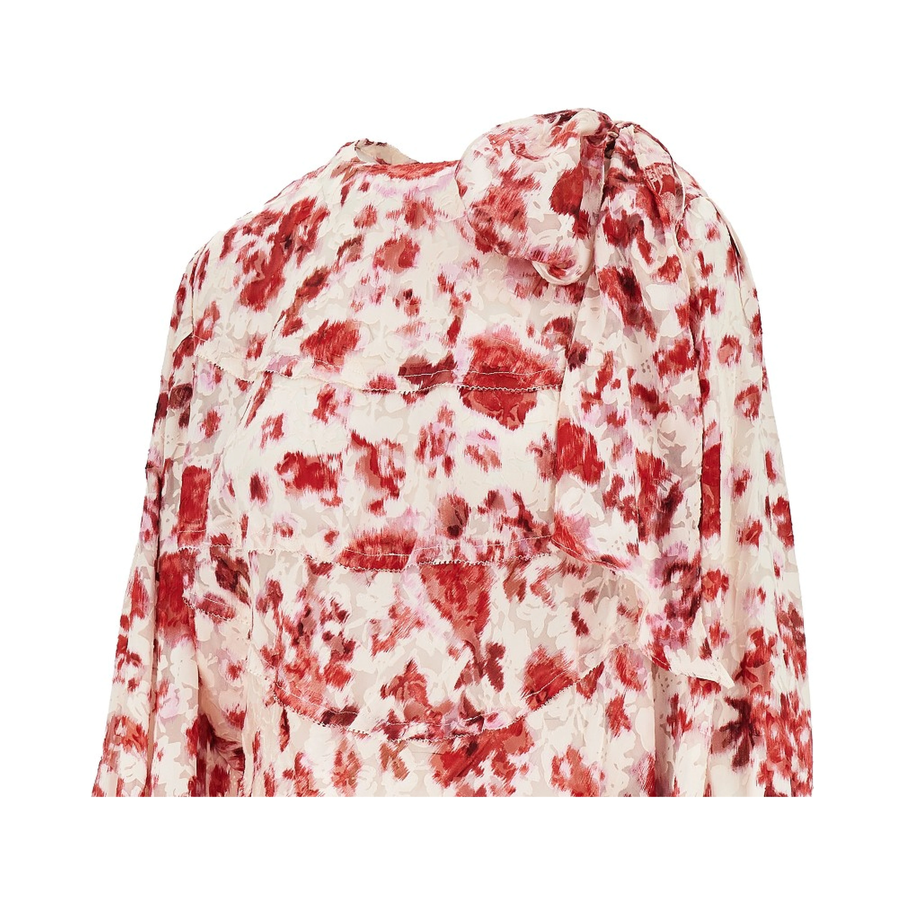 Printed silk 'Firma' blouse