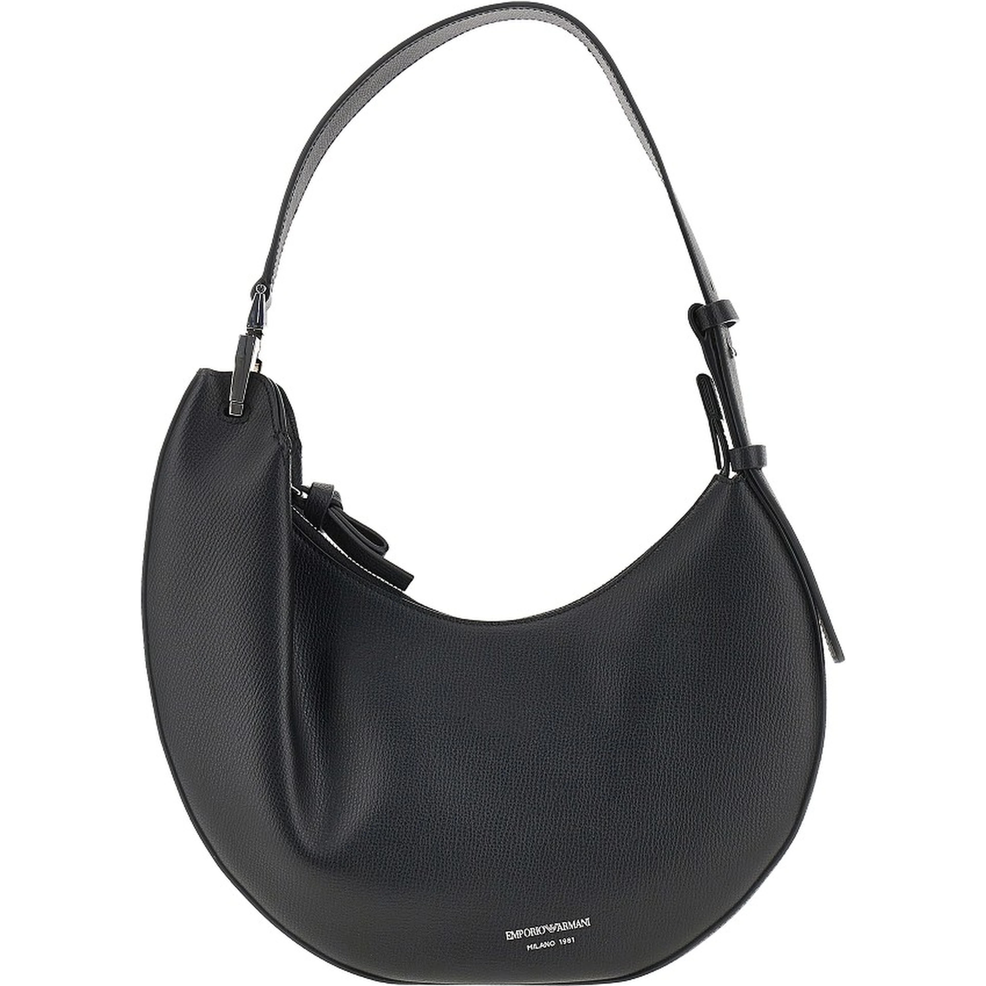 'Emporio Armani 1981' grain leather hobo bag