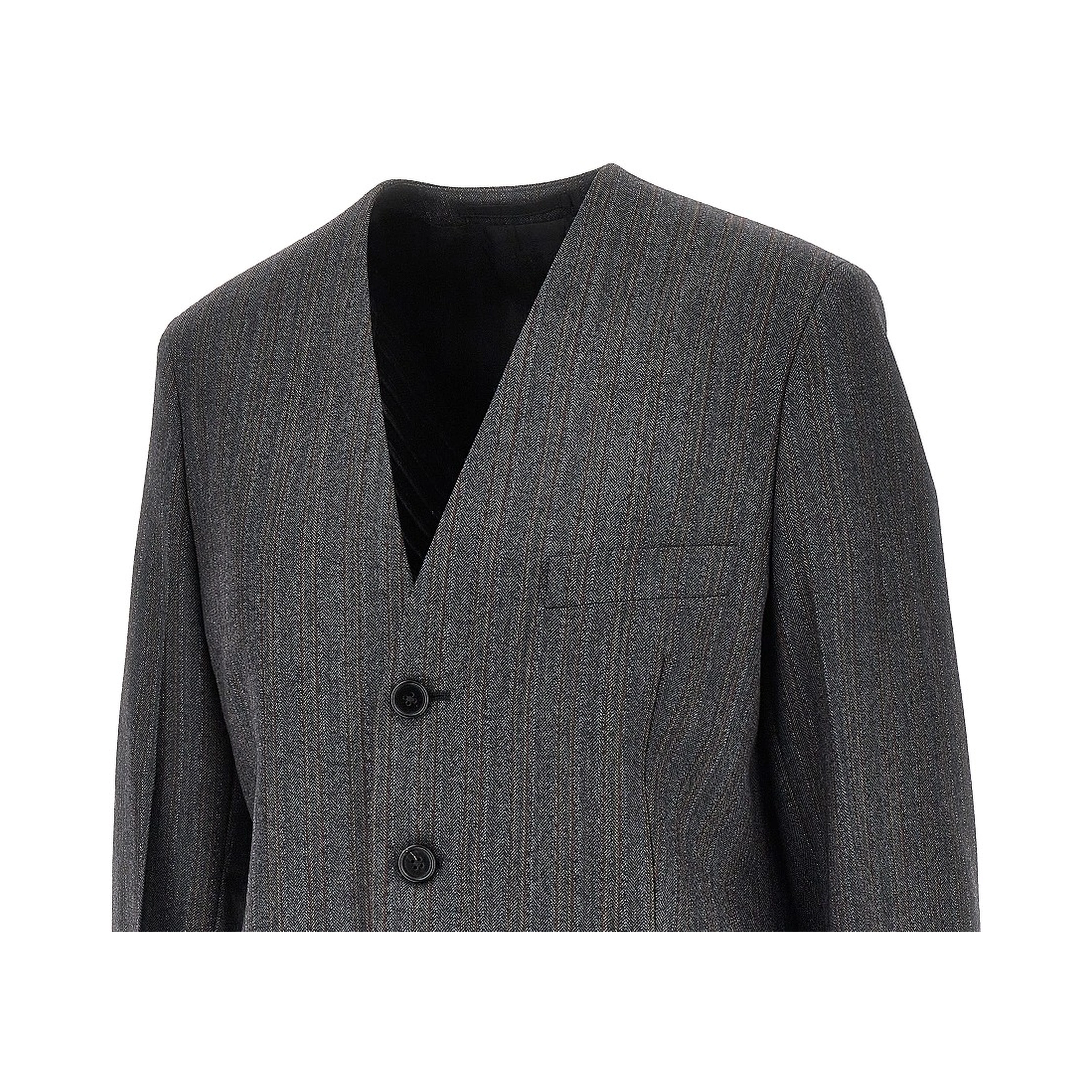 Pinstriped wool tailored jacket