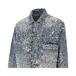 Vintage effect denim jacket