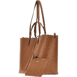 'Emporio Armani 1981' leather shopping bag