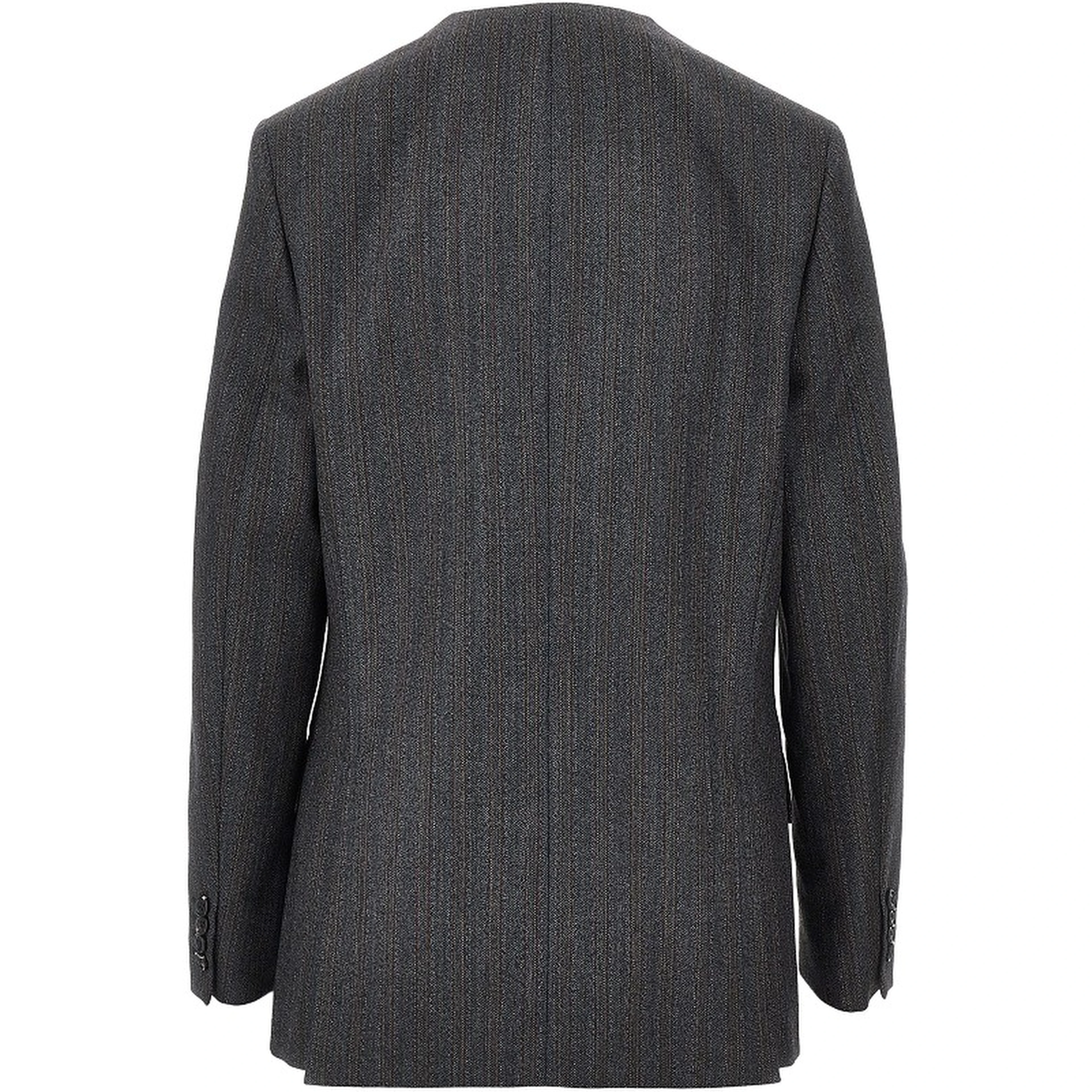 Pinstriped wool tailored jacket