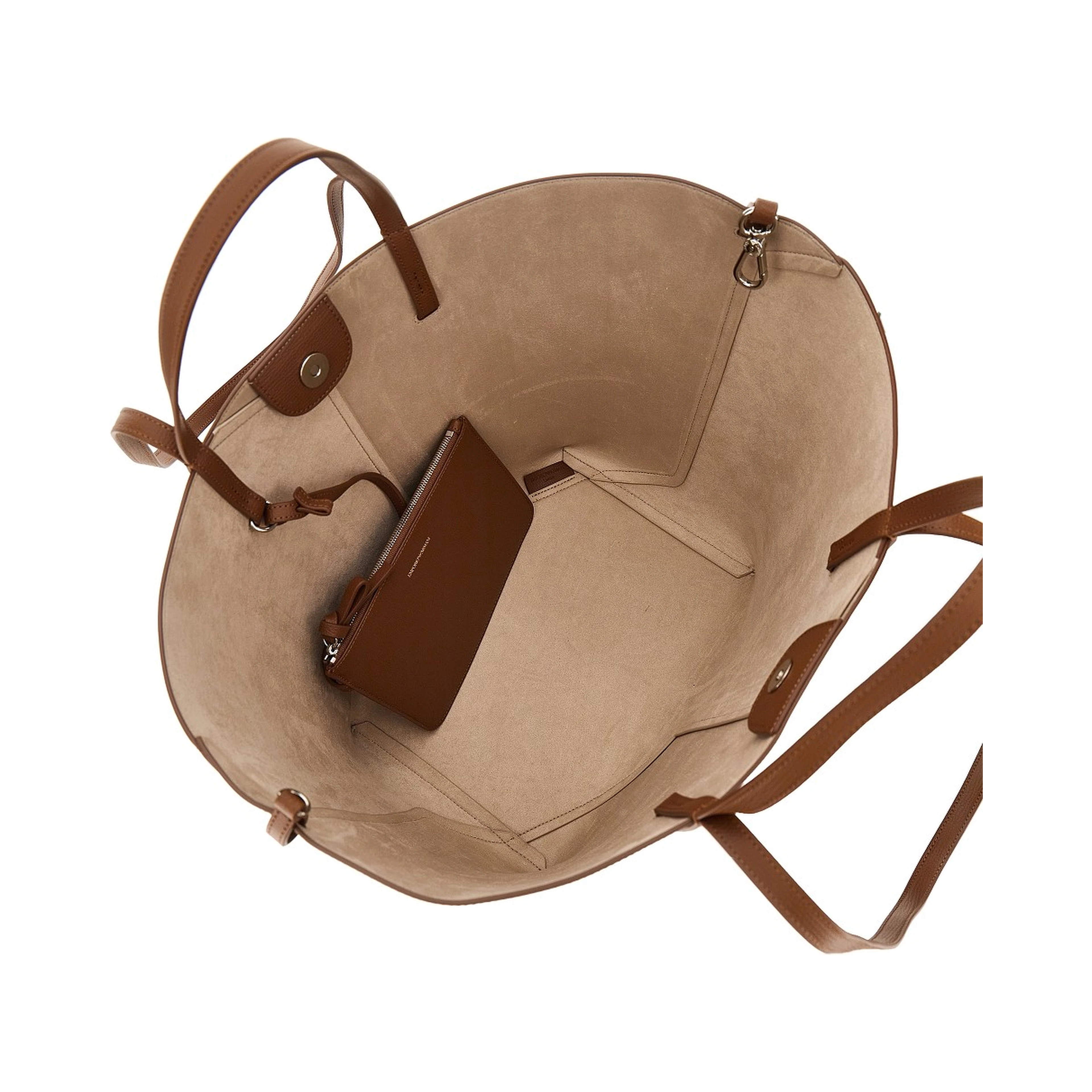 'Emporio Armani 1981' leather shopping bag