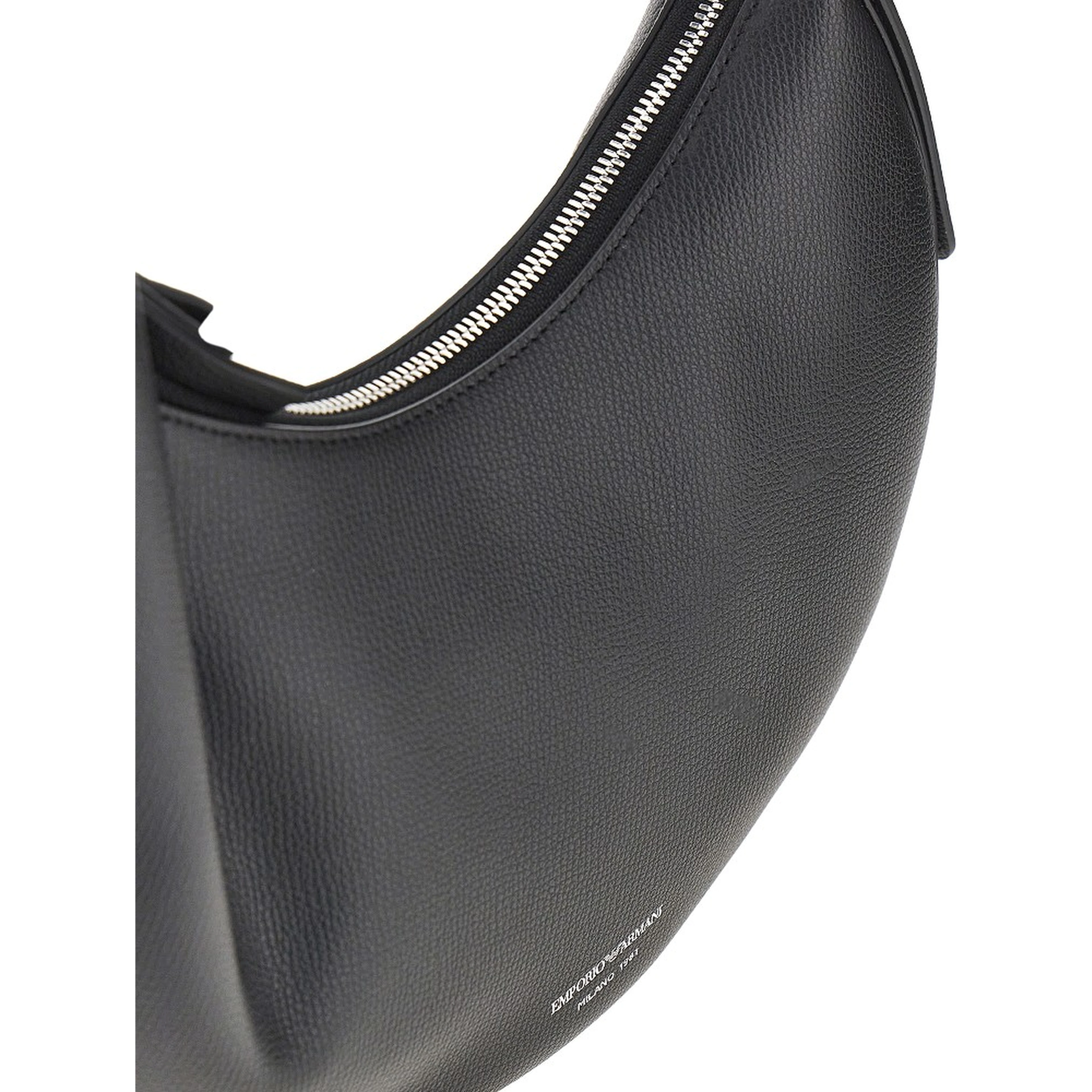 'Emporio Armani 1981' grain leather hobo bag