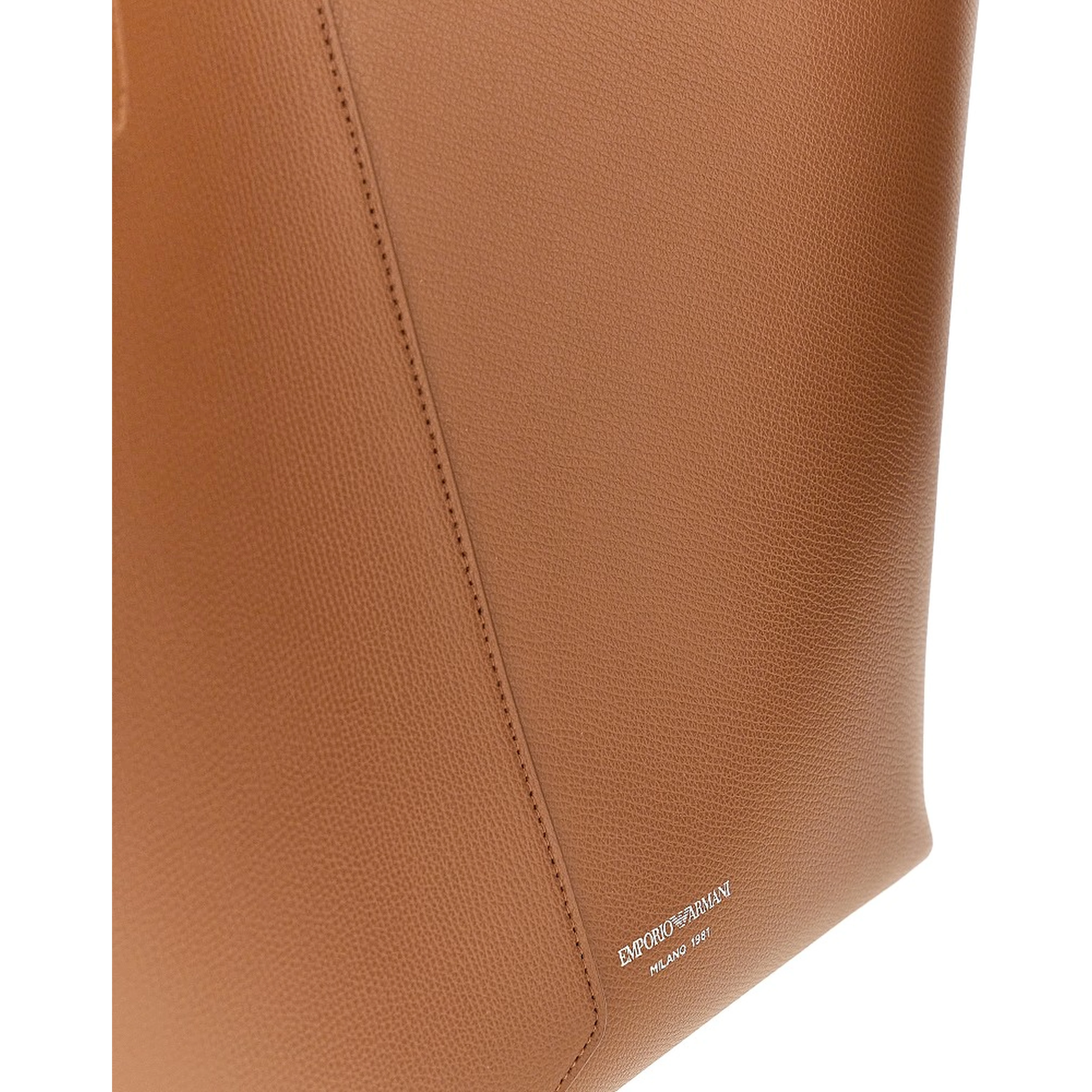 'Emporio Armani 1981' leather shopping bag