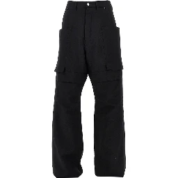 Wool canvas 'Stefan' cargo pants