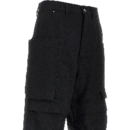 Wool canvas 'Stefan' cargo pants
