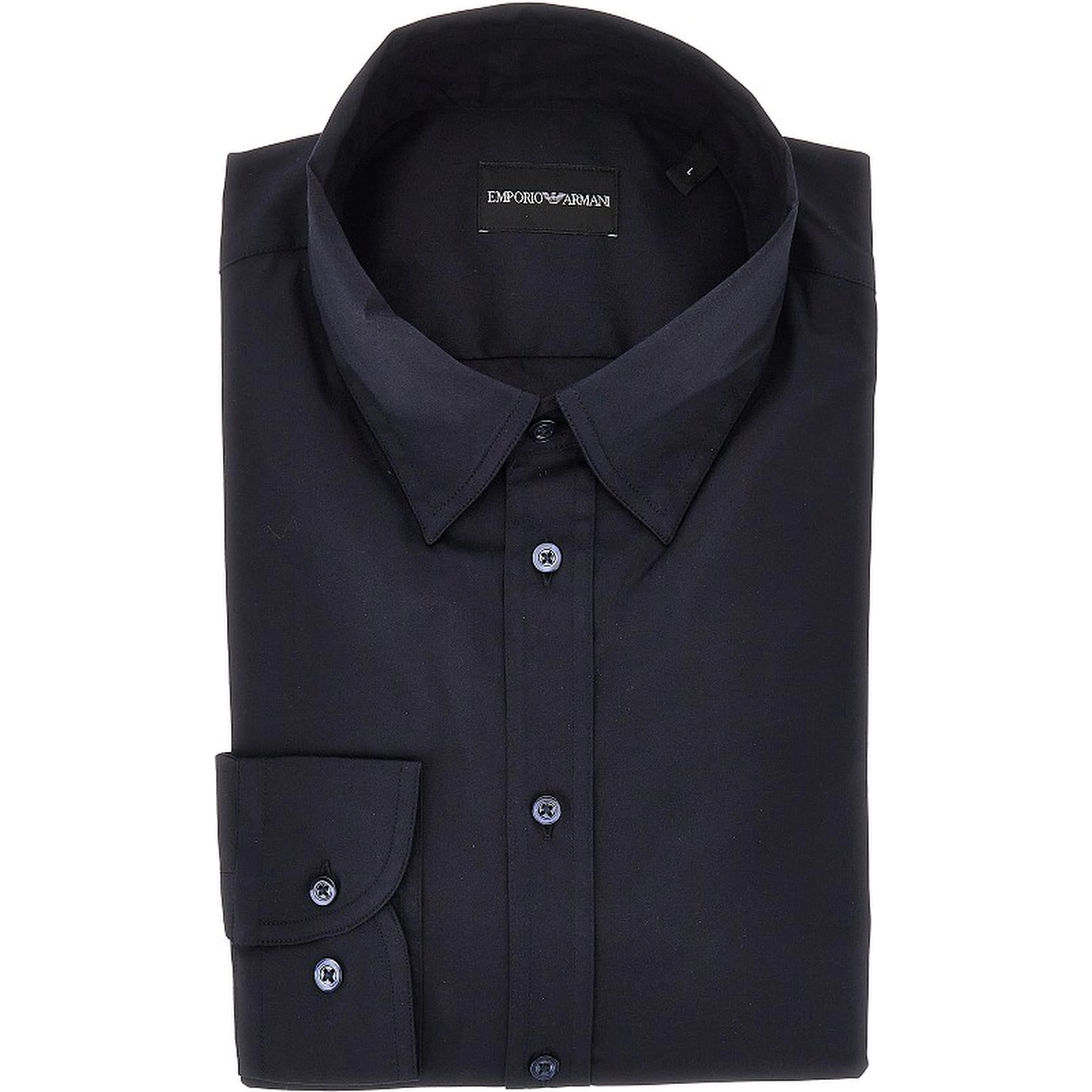 Cotton-blend technical poplin shirt