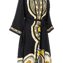 Printed silk 'Muumuu' long dress