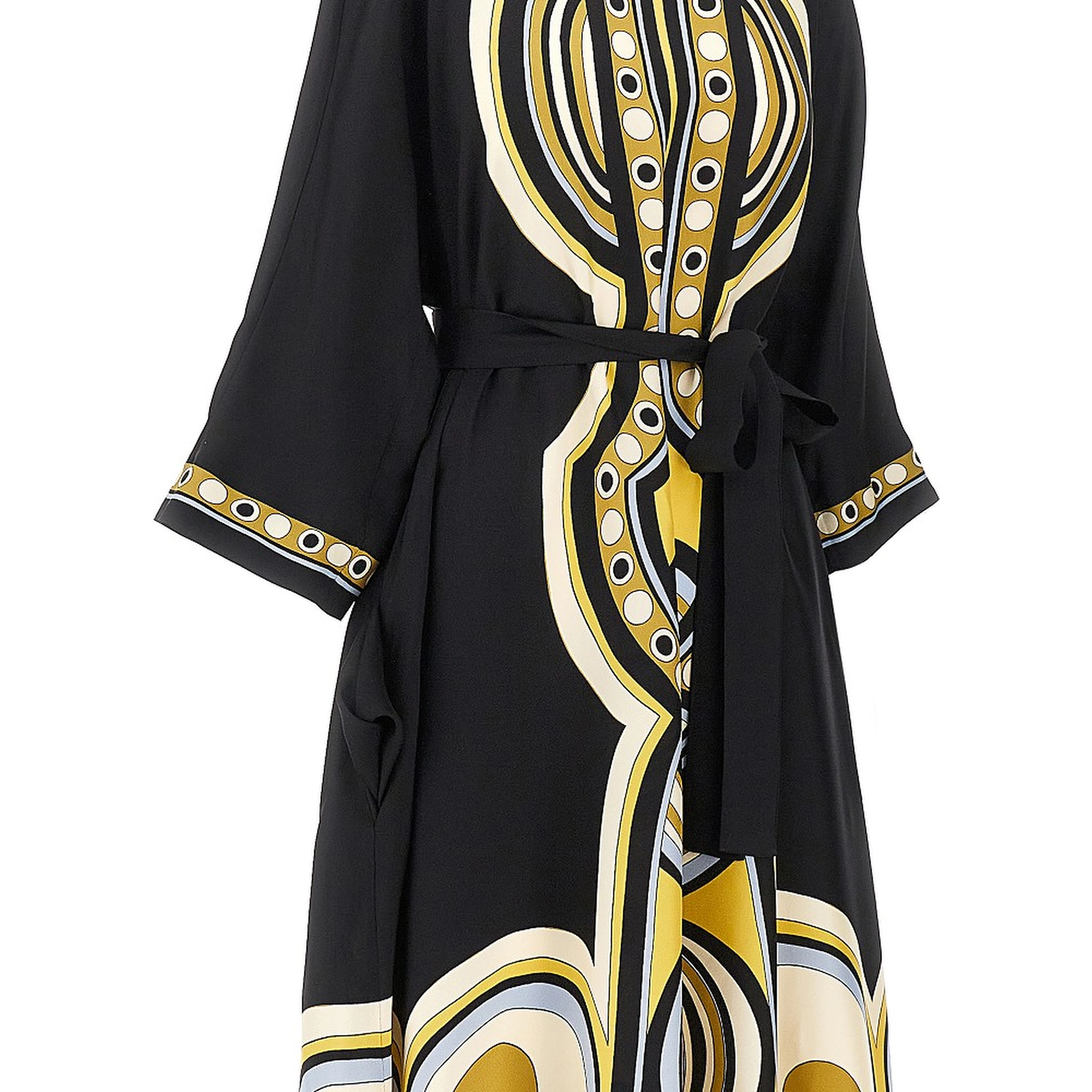 Printed silk 'Muumuu' long dress
