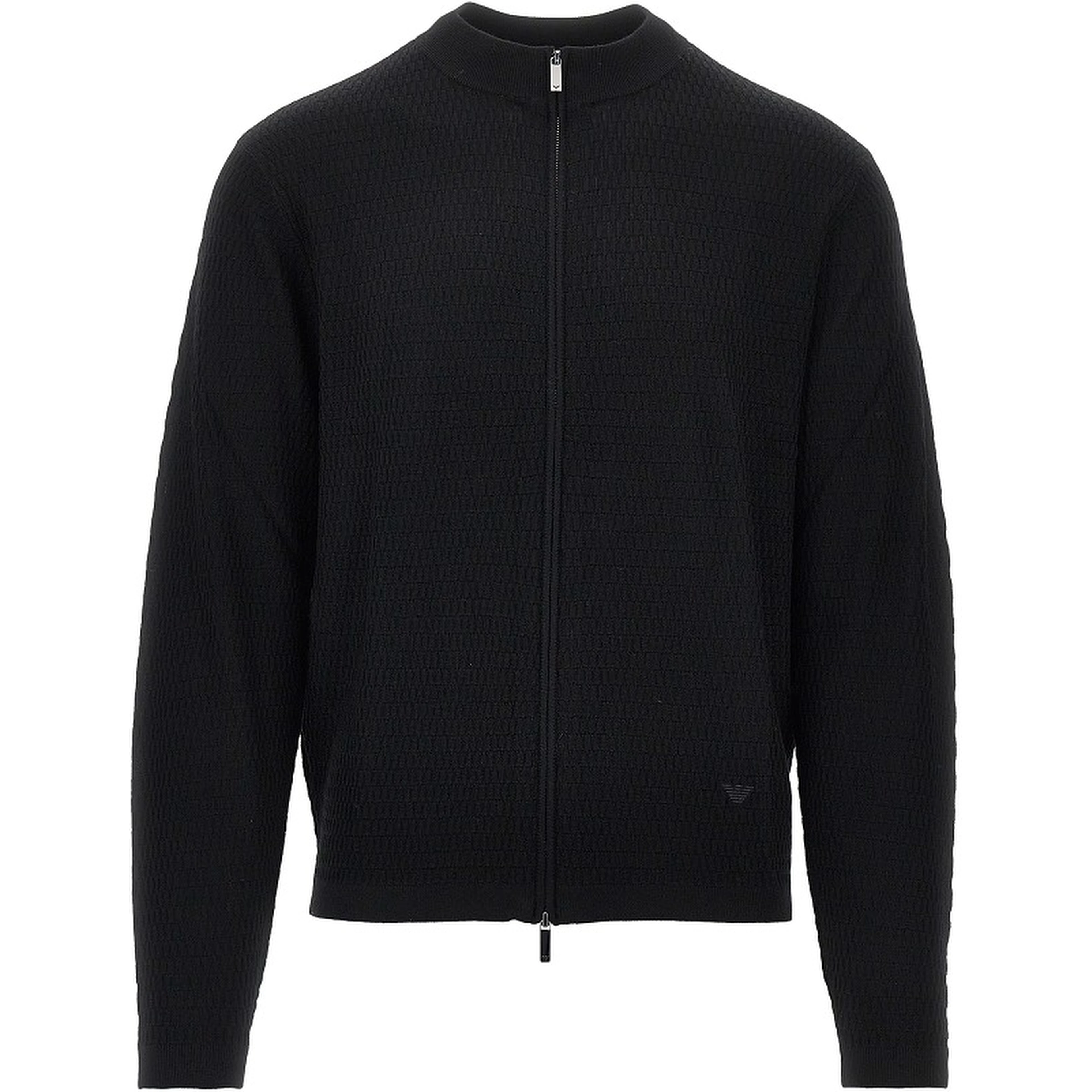 Virgin wool knitted cardigan