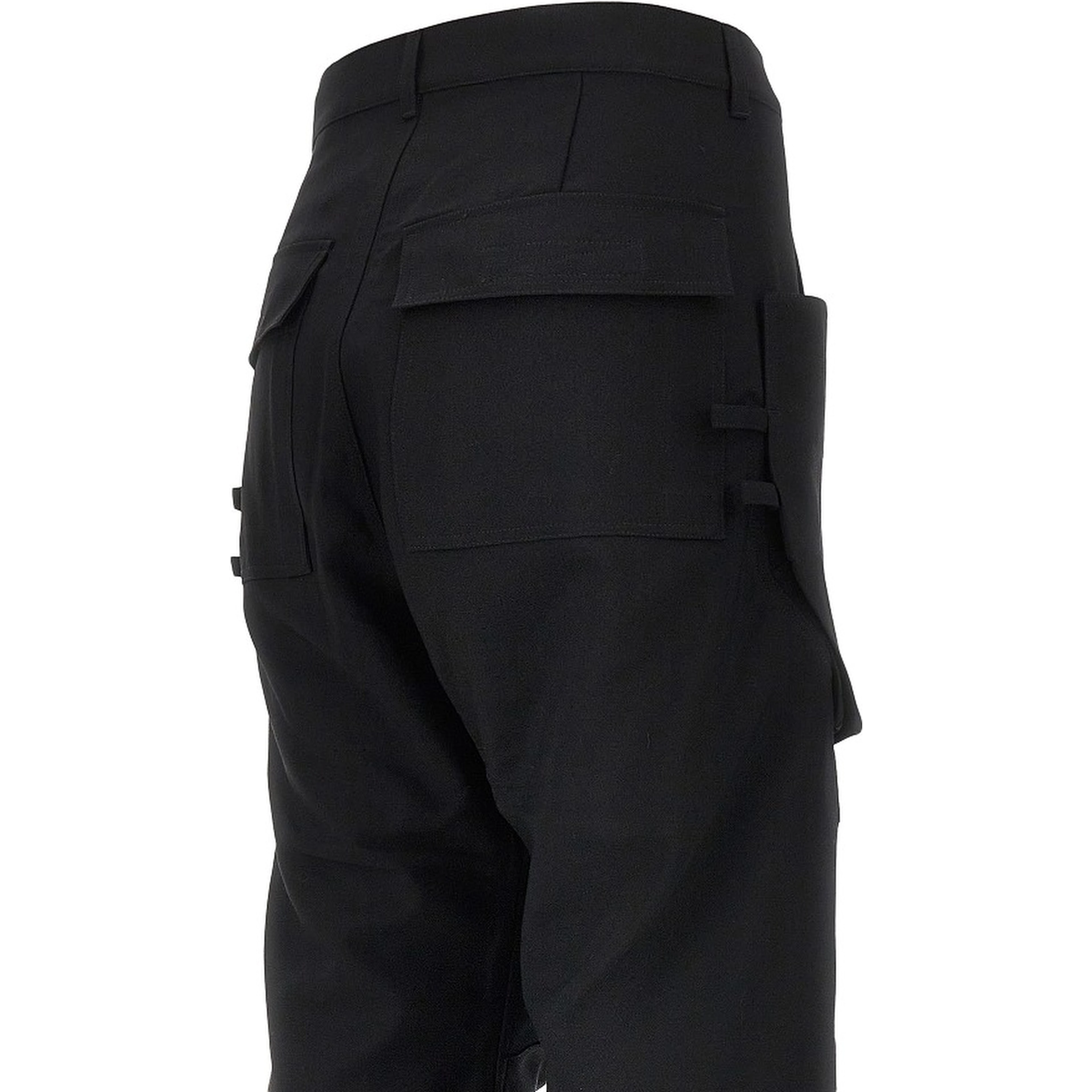 Wool canvas 'Stefan' cargo pants