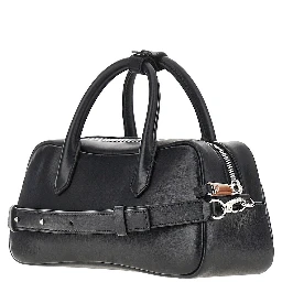 Nappa leather medium bowling bag