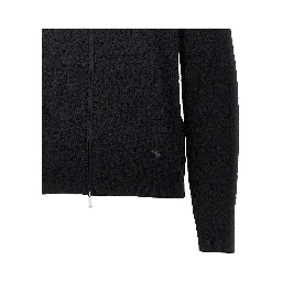 Virgin wool knitted cardigan