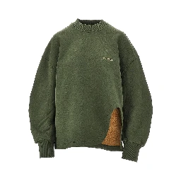 Oversized sweatshirt with moulded hem