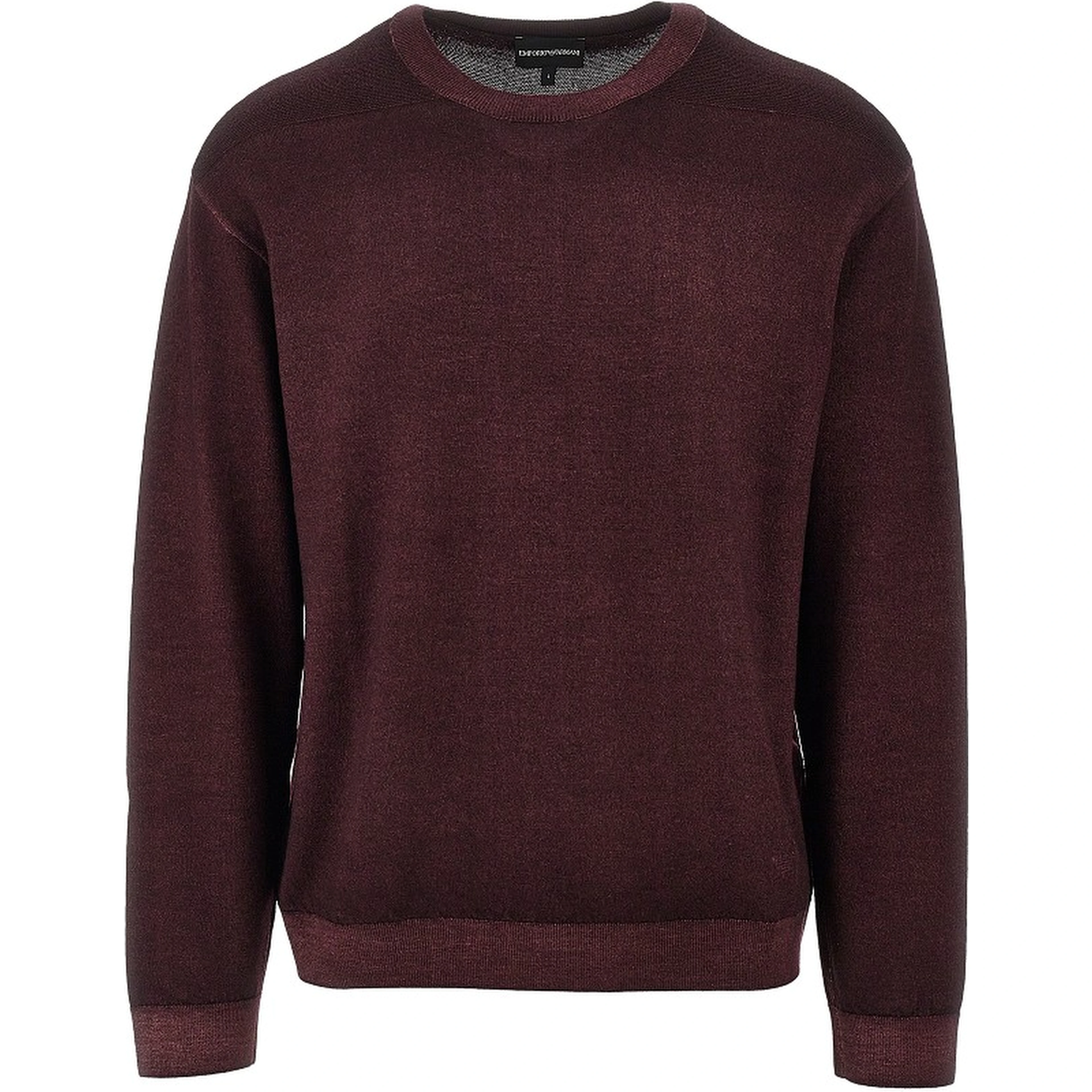 Garment dyed wool crewneck sweater
