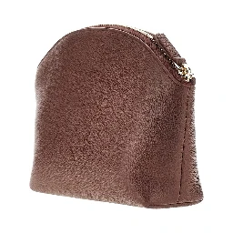 Grained leather pouch