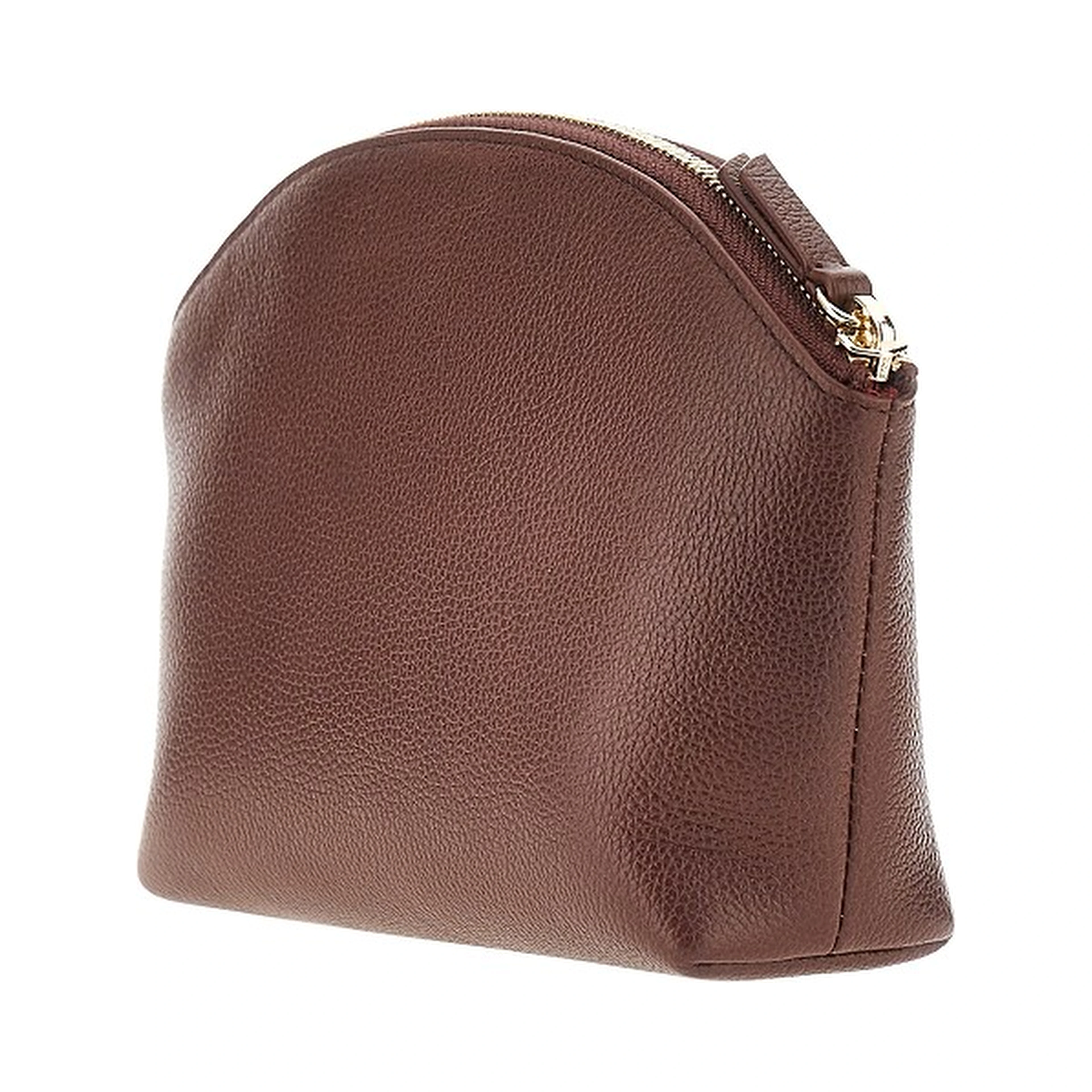 Grained leather pouch