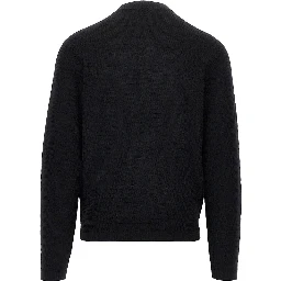 Virgin wool knitted cardigan