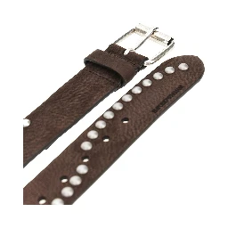 Studded suede leather belt
