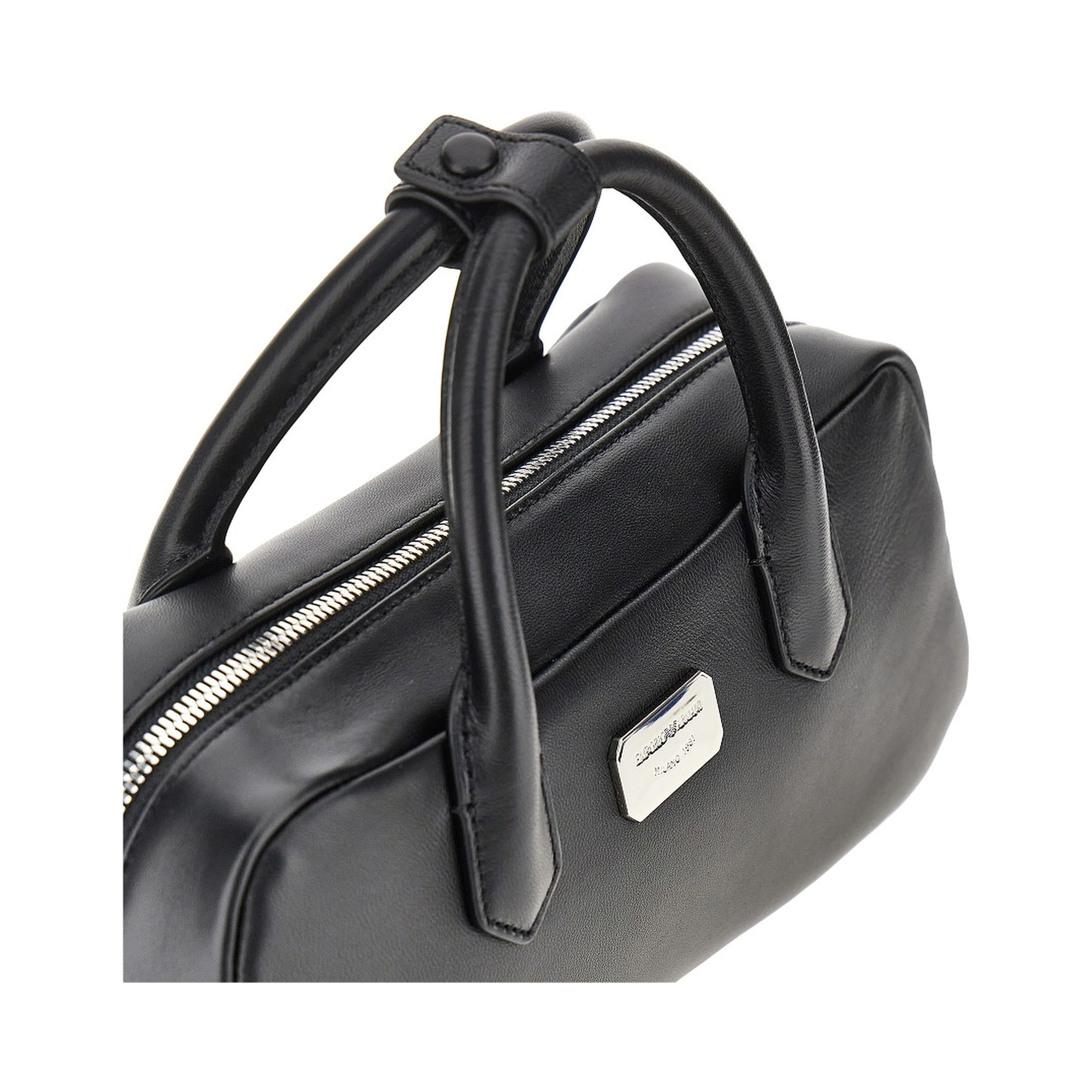 Nappa leather medium bowling bag