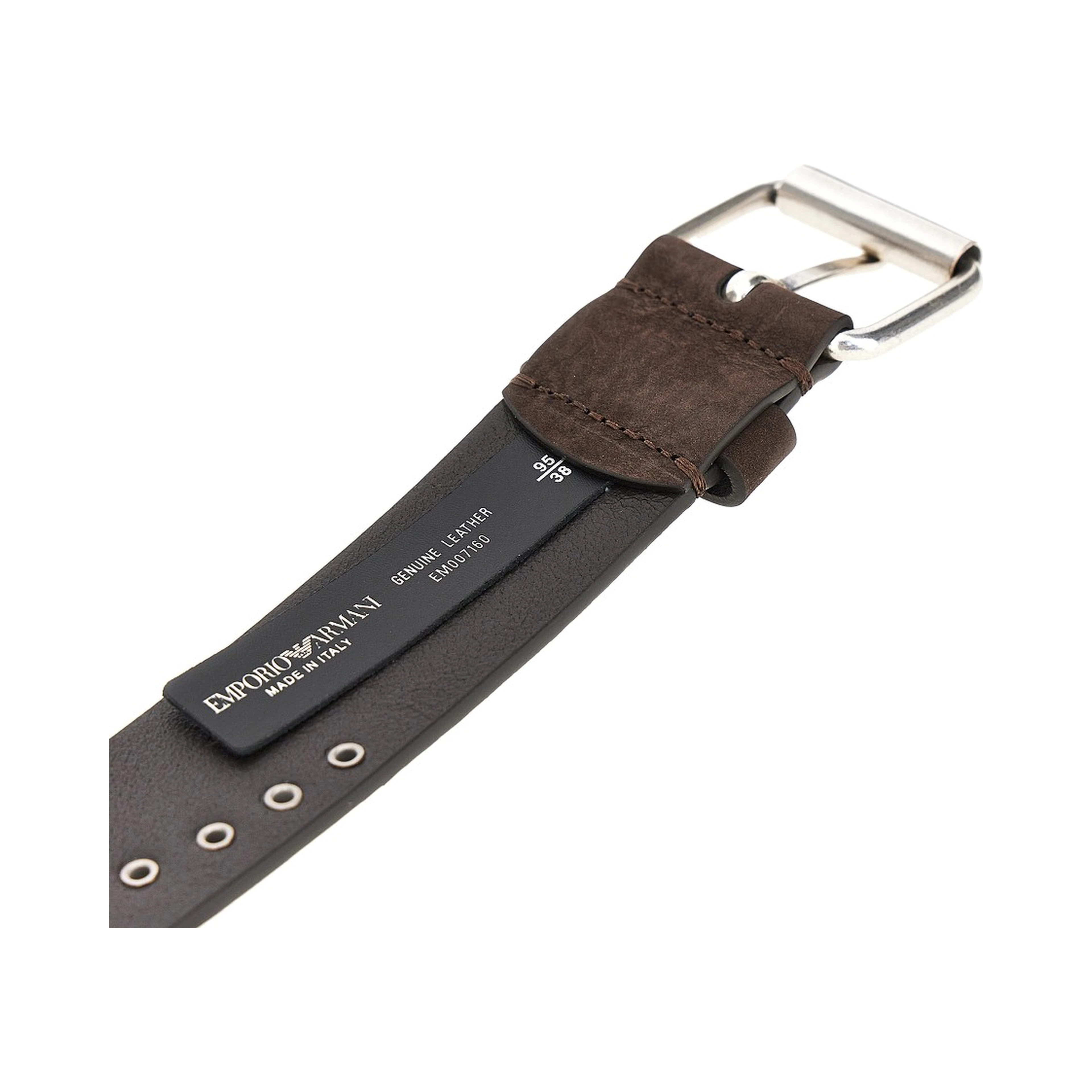 Studded suede leather belt