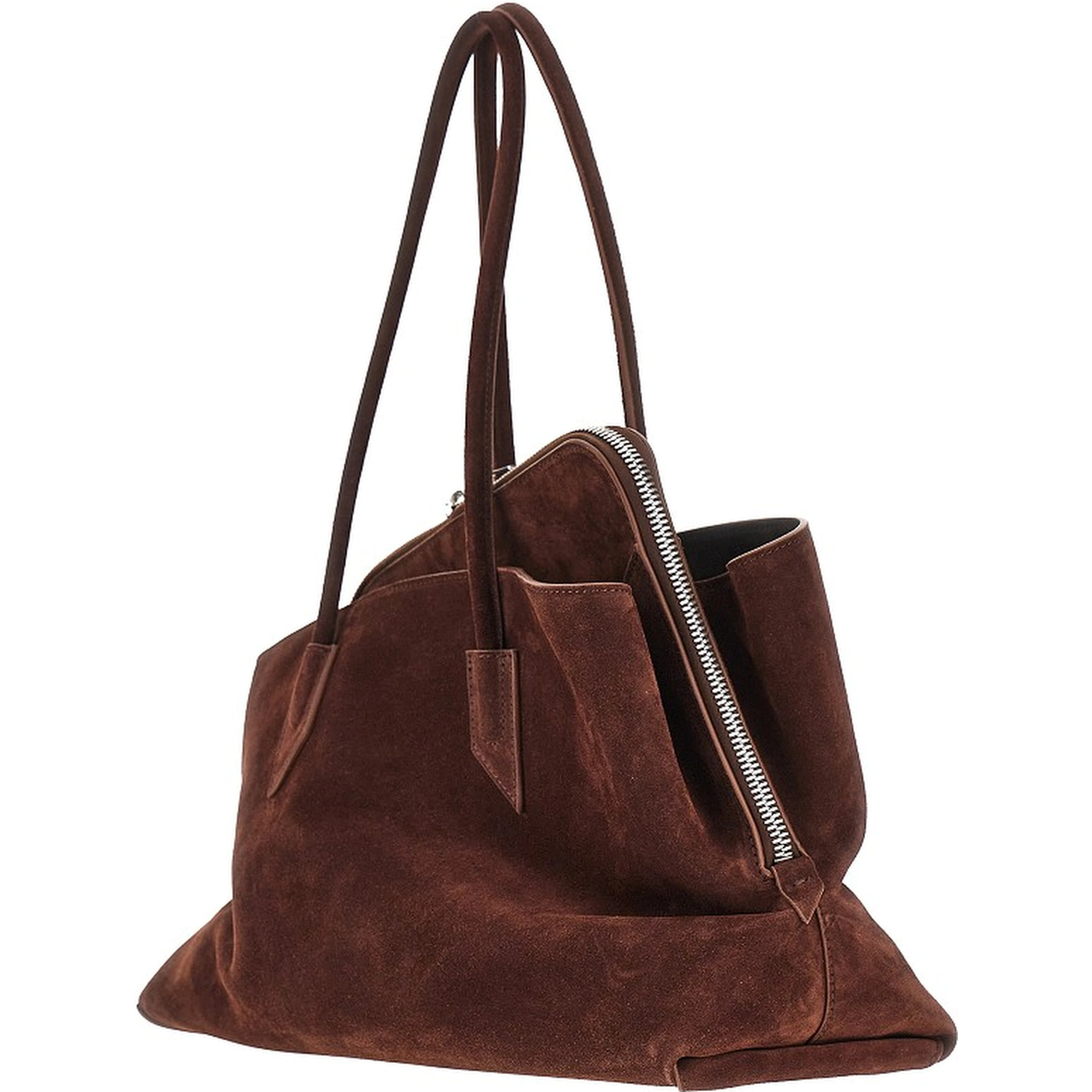 Suede leather medium 'La Passeggiata' bag