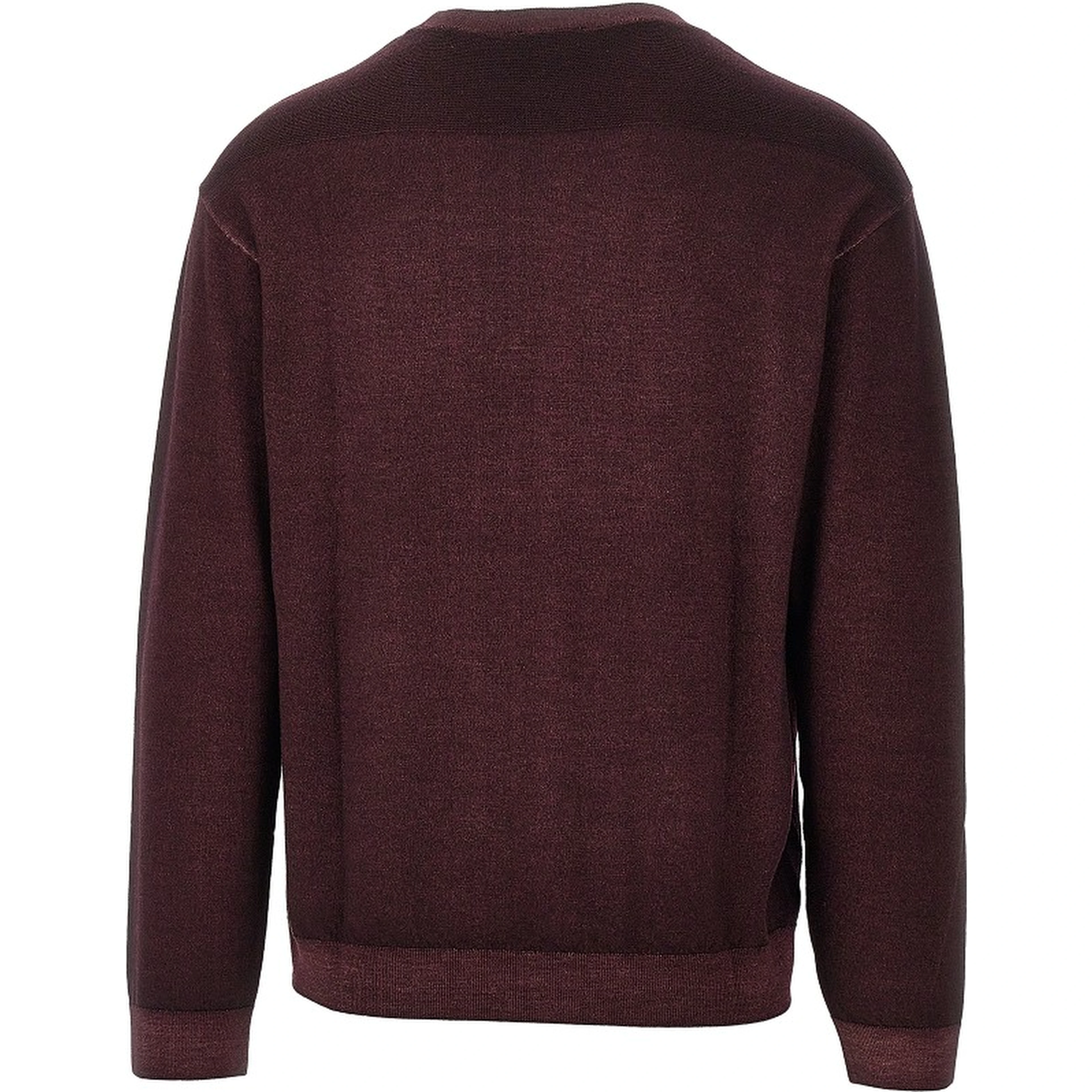 Garment dyed wool crewneck sweater