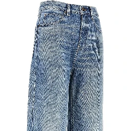 Straight leg jeans with T Monogram motif