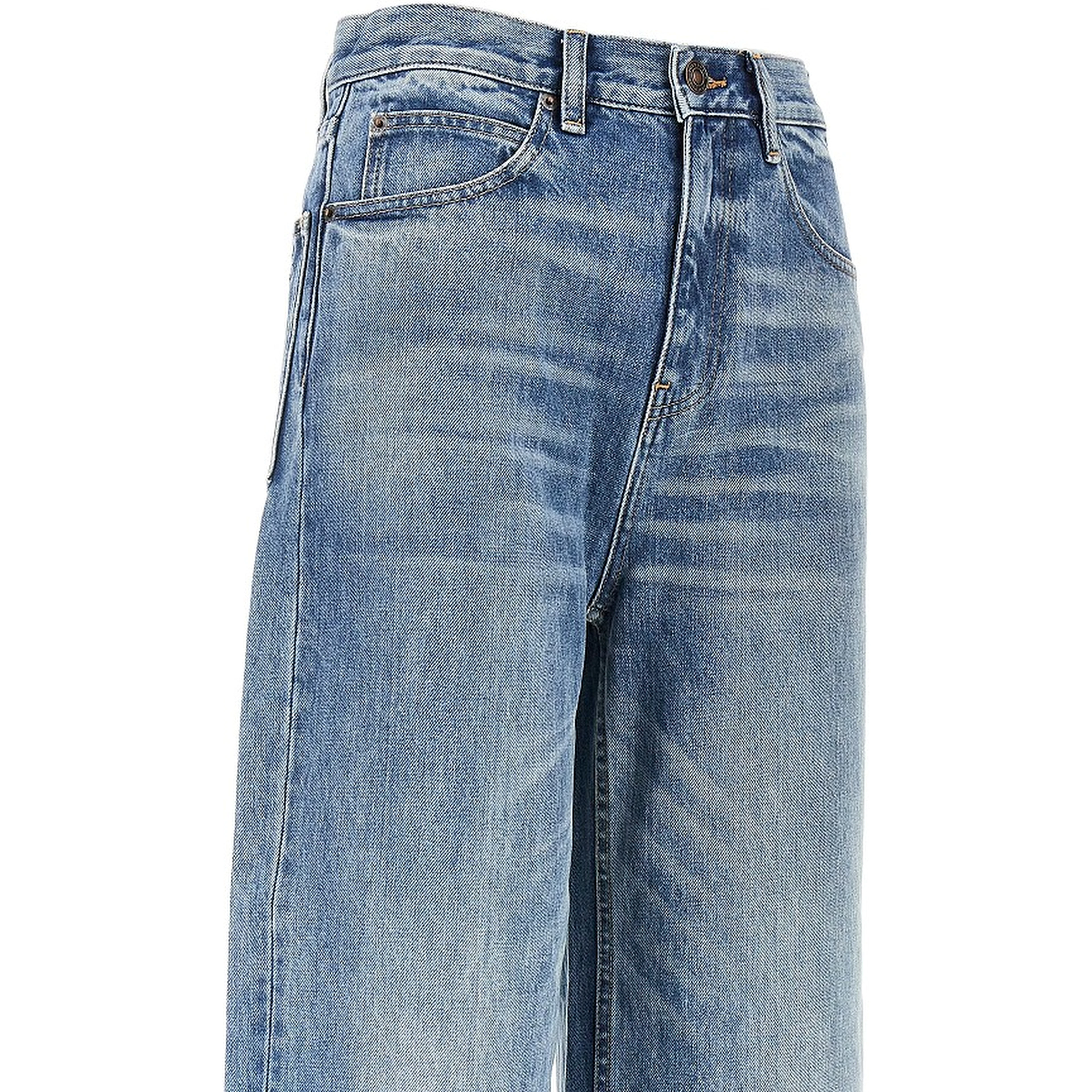 Straight leg jeans with T Monogram motif
