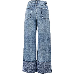 Straight leg jeans with T Monogram motif
