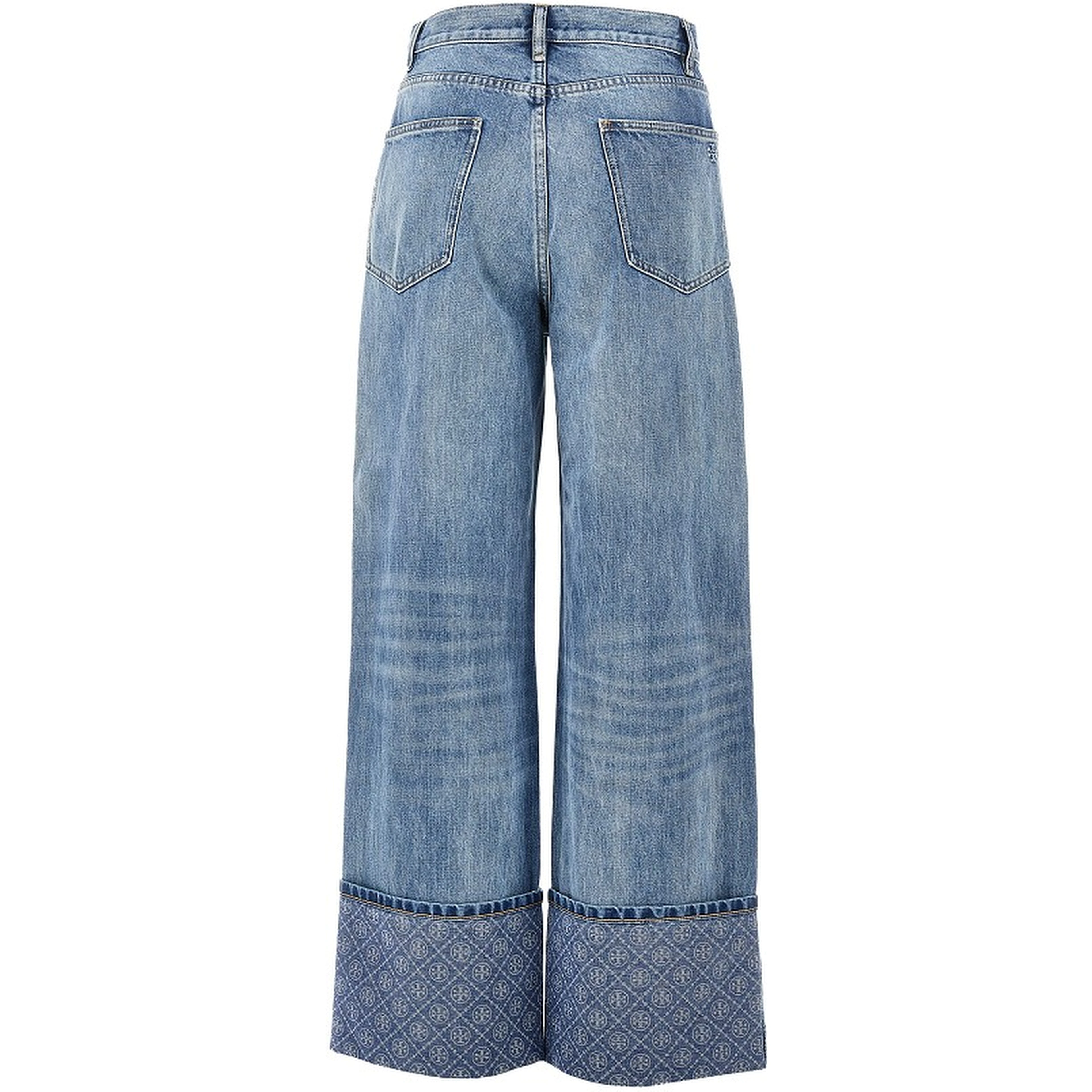 Straight leg jeans with T Monogram motif
