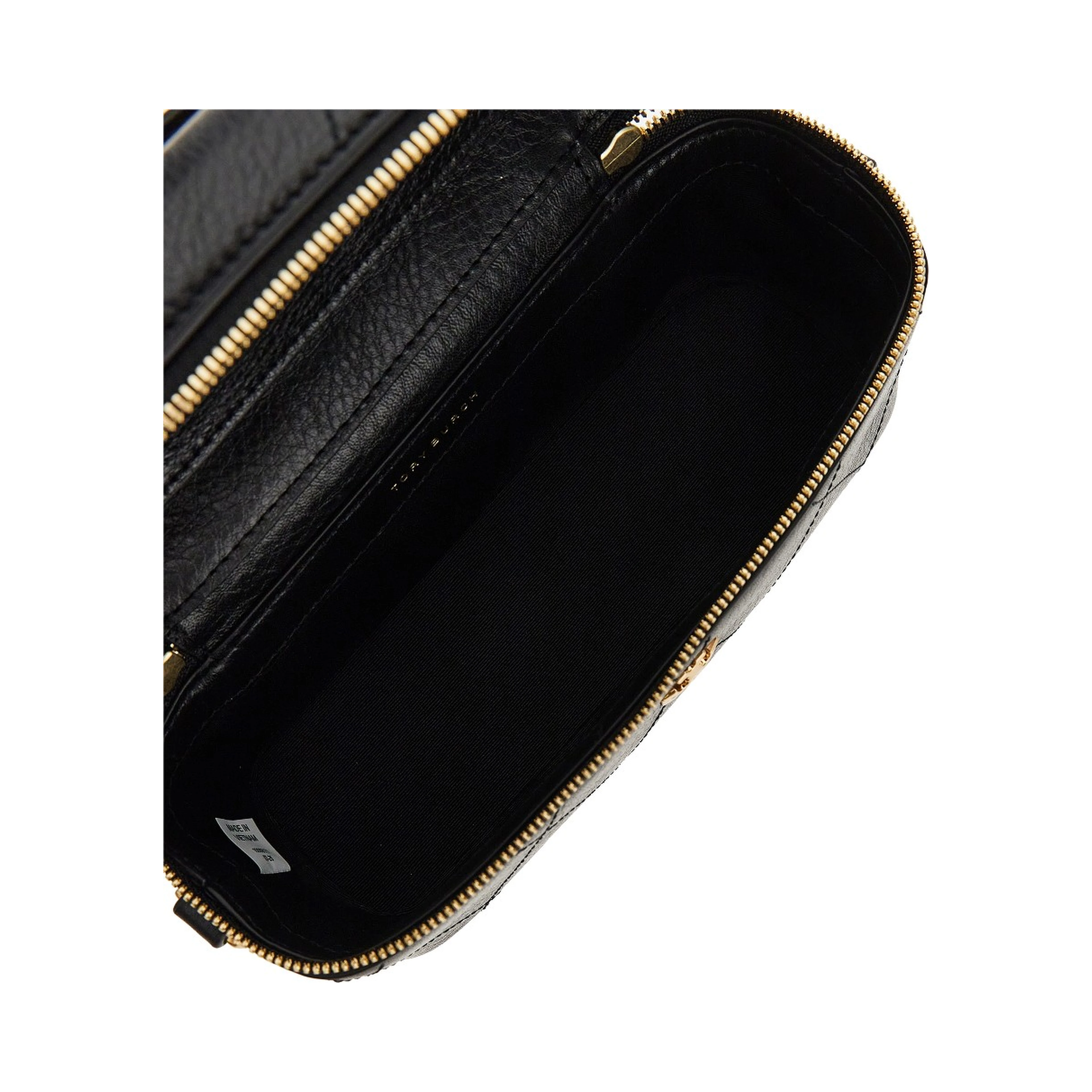 Quilted leather 'Charlie' beauty case bag