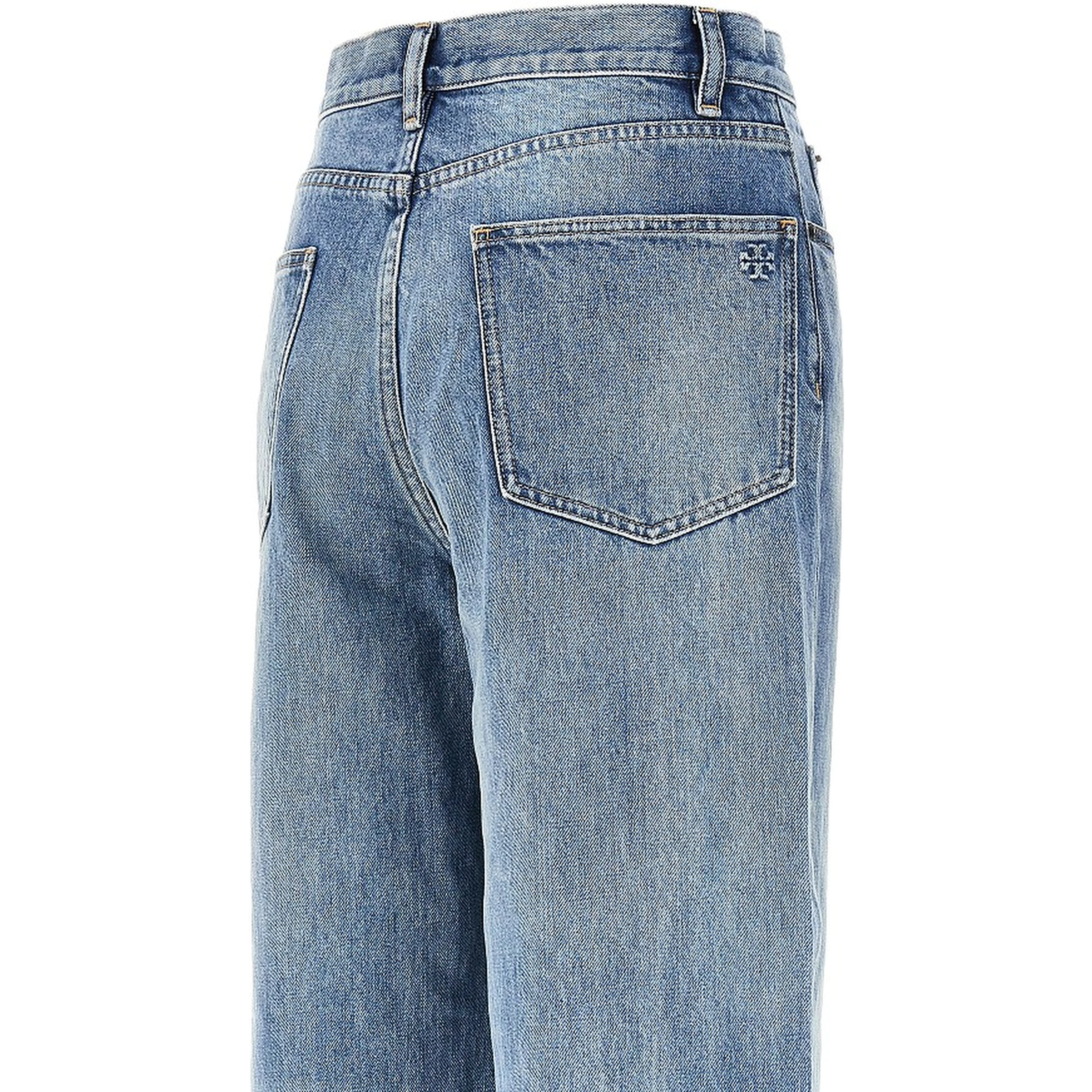 Straight leg jeans with T Monogram motif