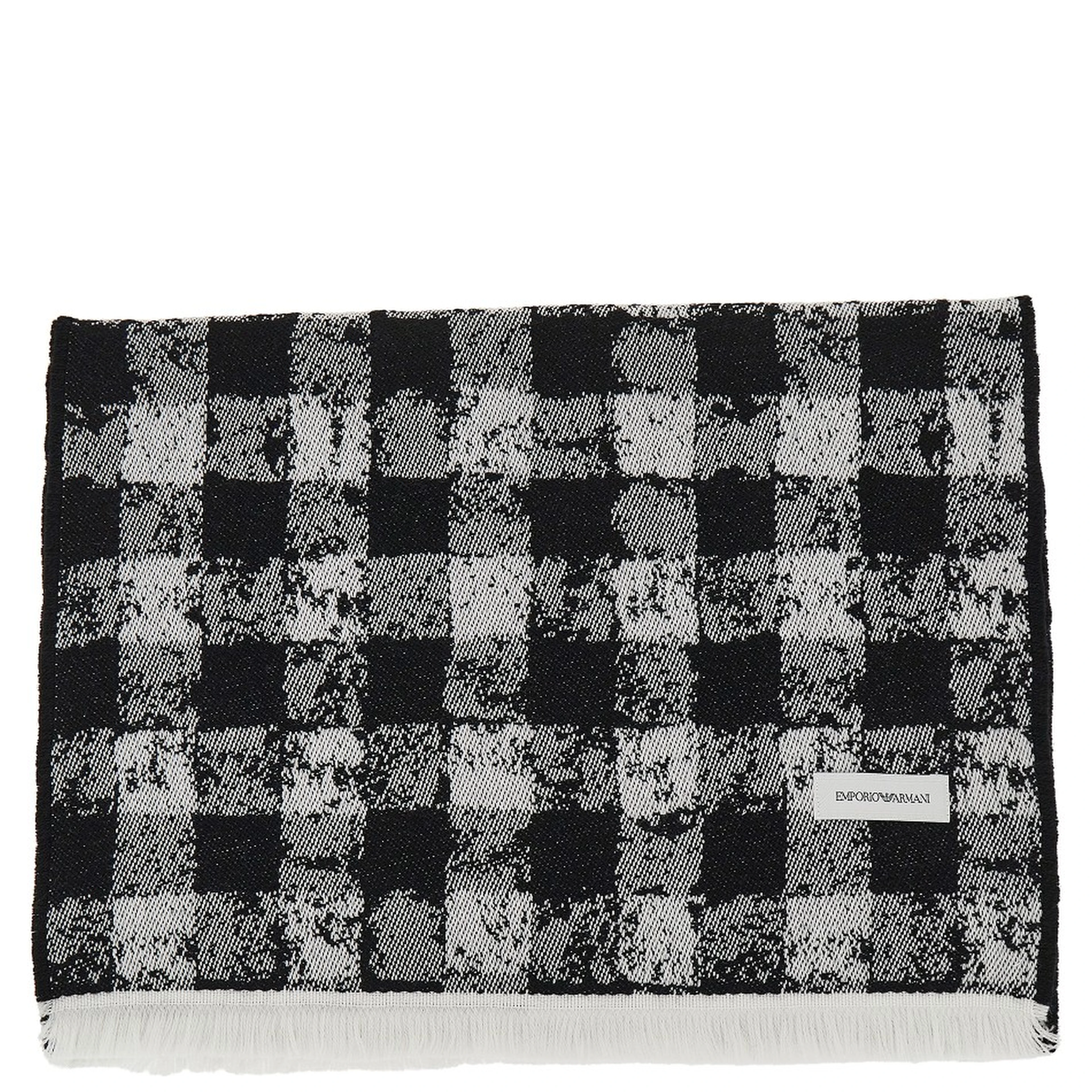 Knitted scarf with Check motif