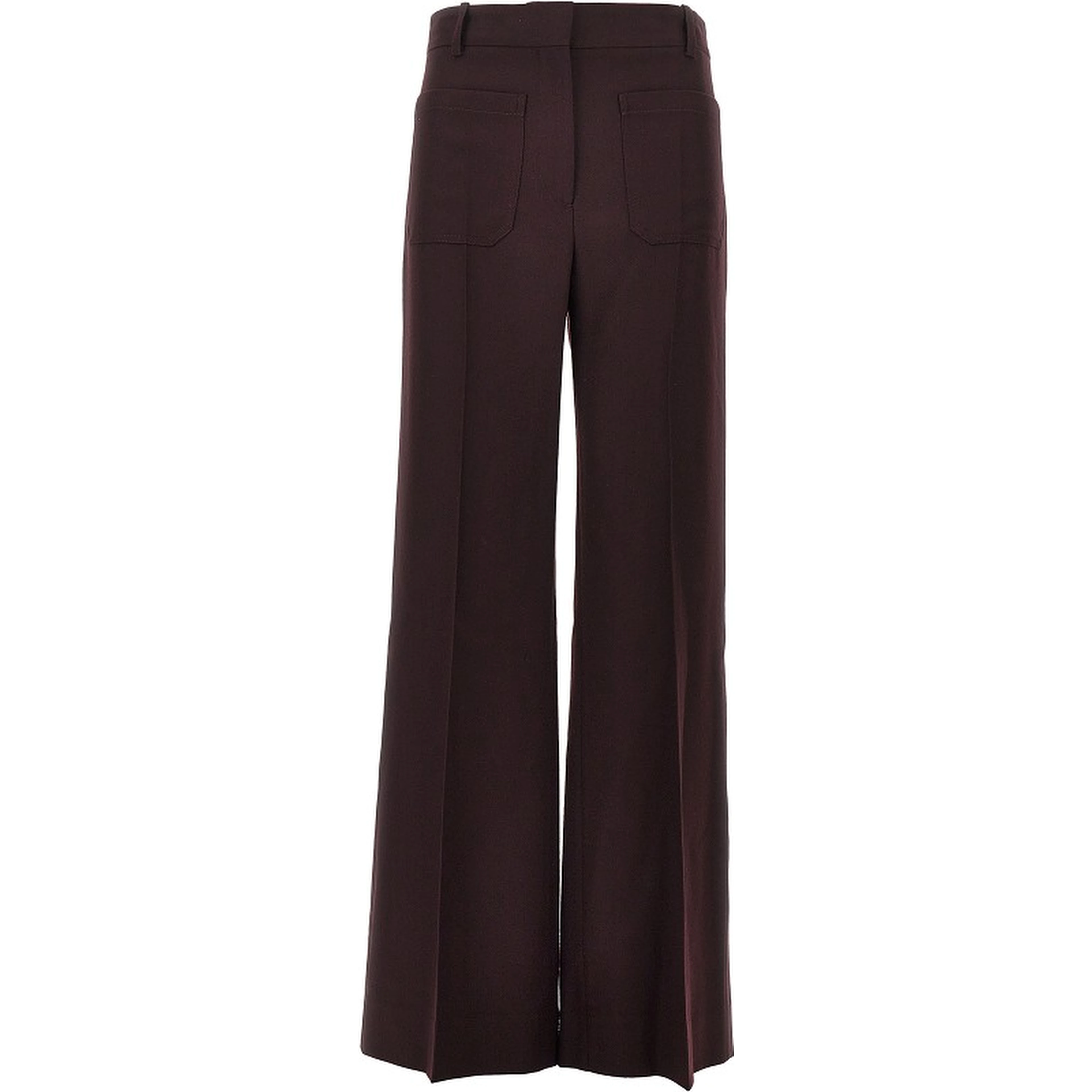 'Alina' wool flannel pants
