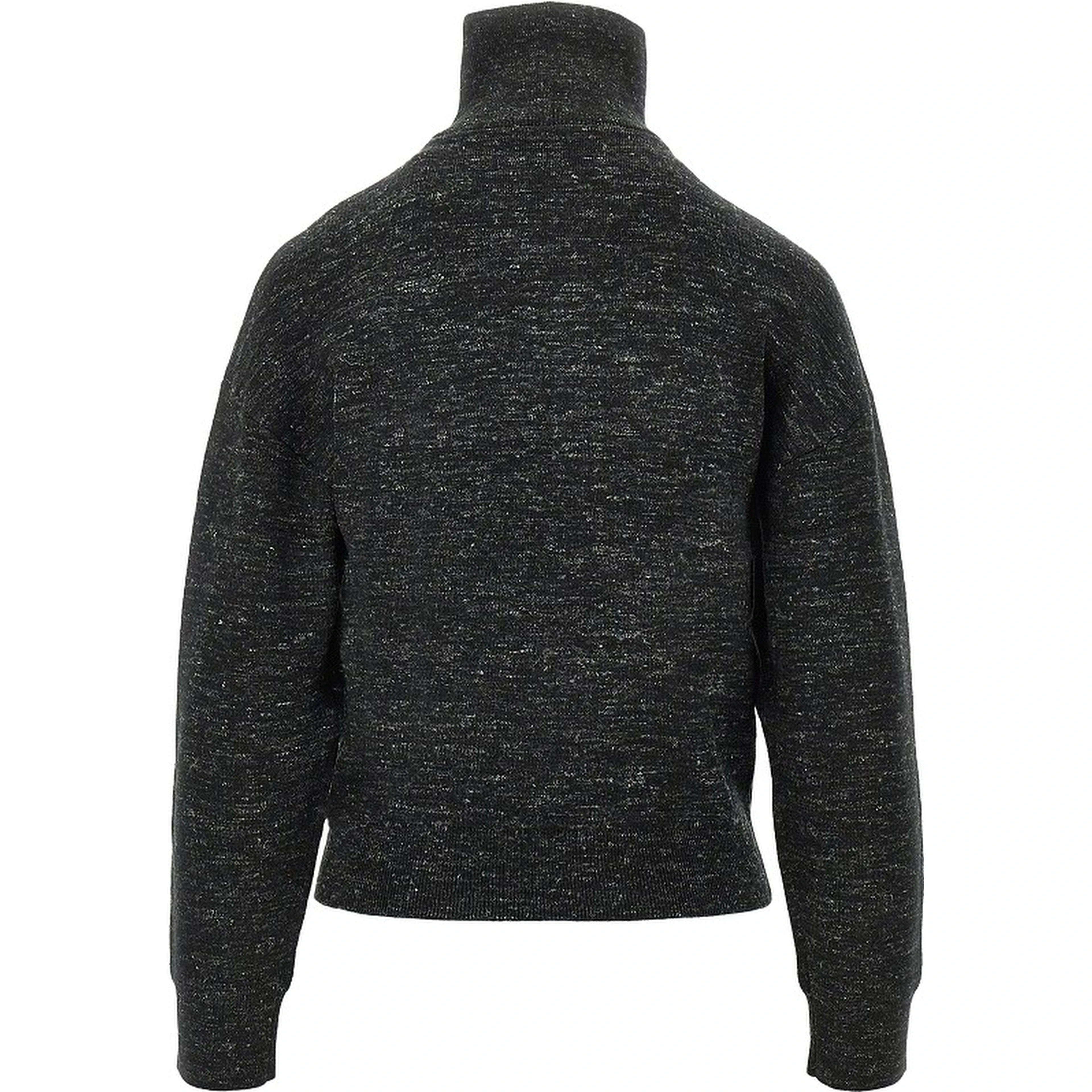 Mouliné knitted full-zip sweatshirt