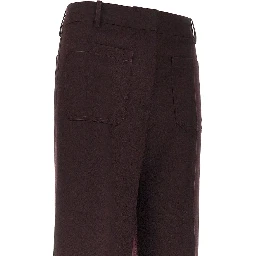 'Alina' wool flannel pants