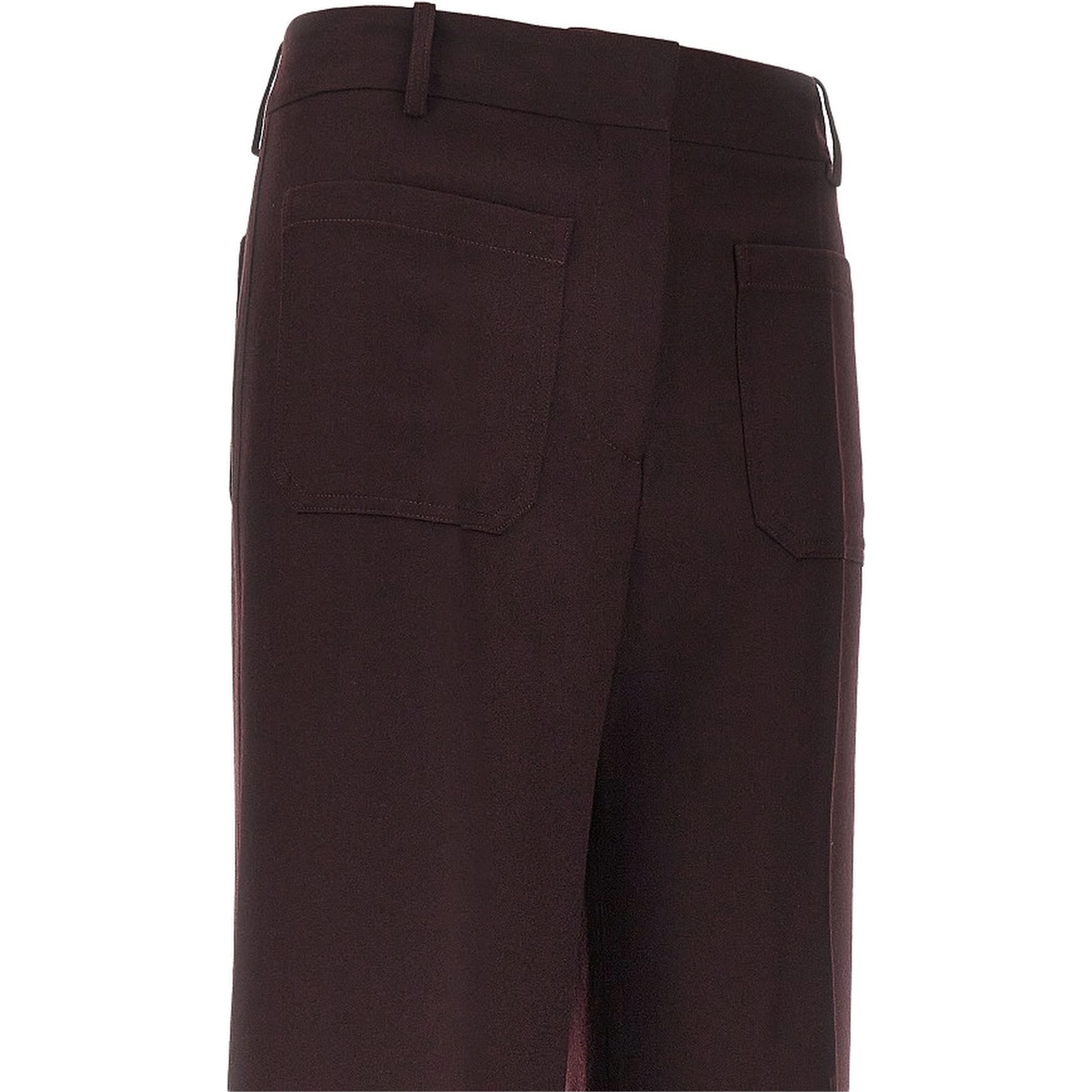 'Alina' wool flannel pants