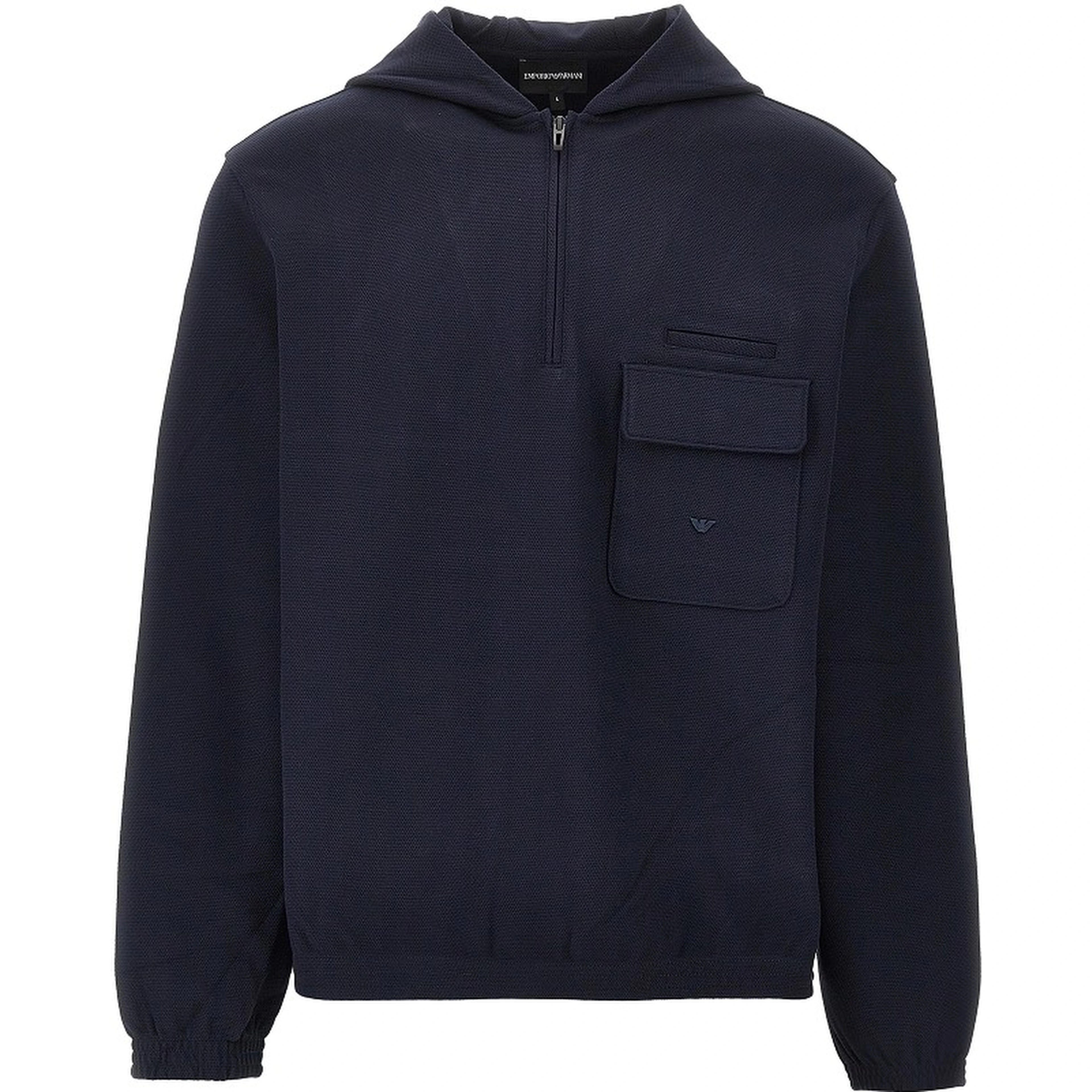 Travel Essential piquet jersey hoodie