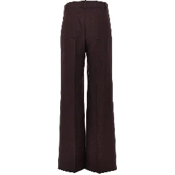 'Alina' wool flannel pants