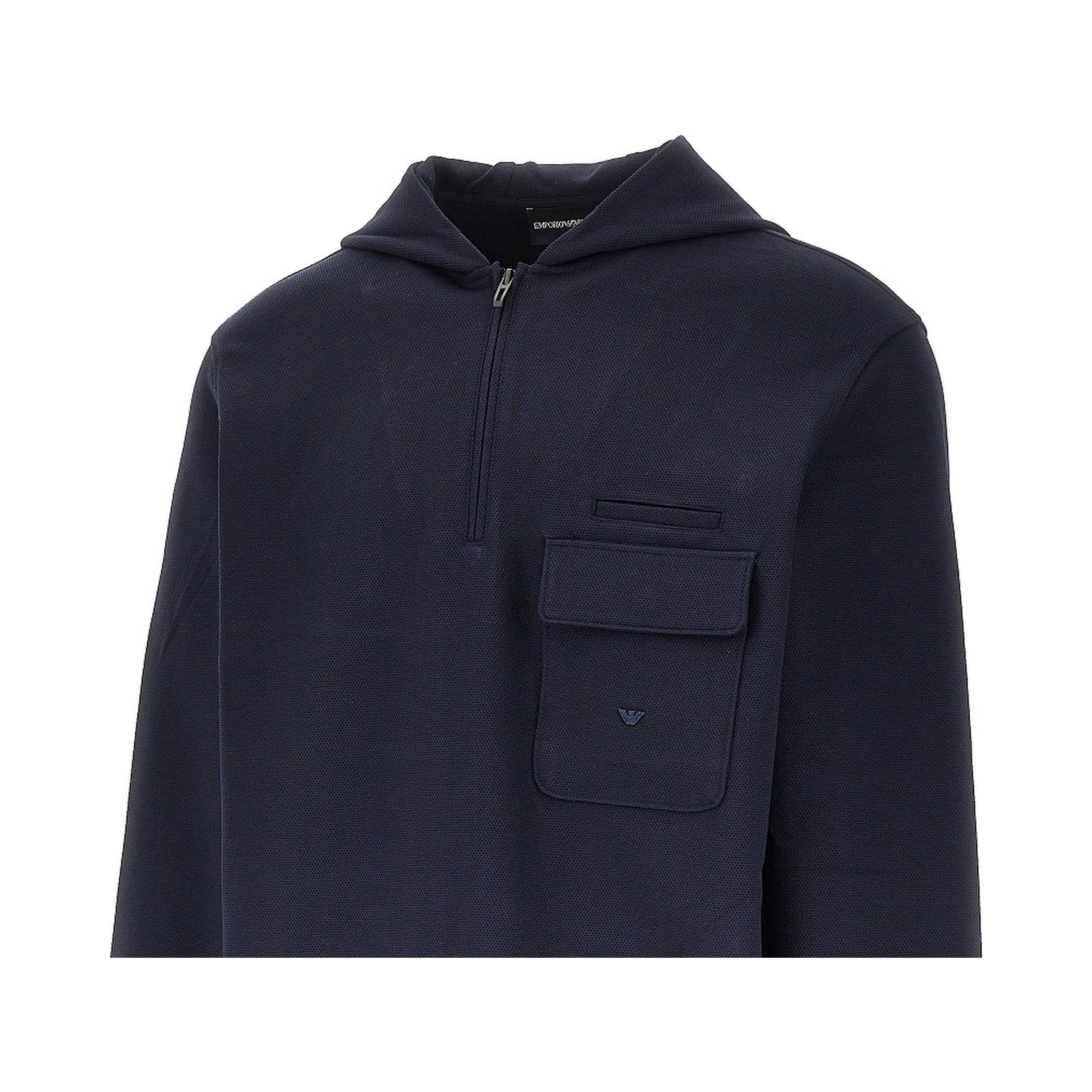 Travel Essential piquet jersey hoodie