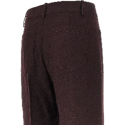 'Alina' wool flannel pants