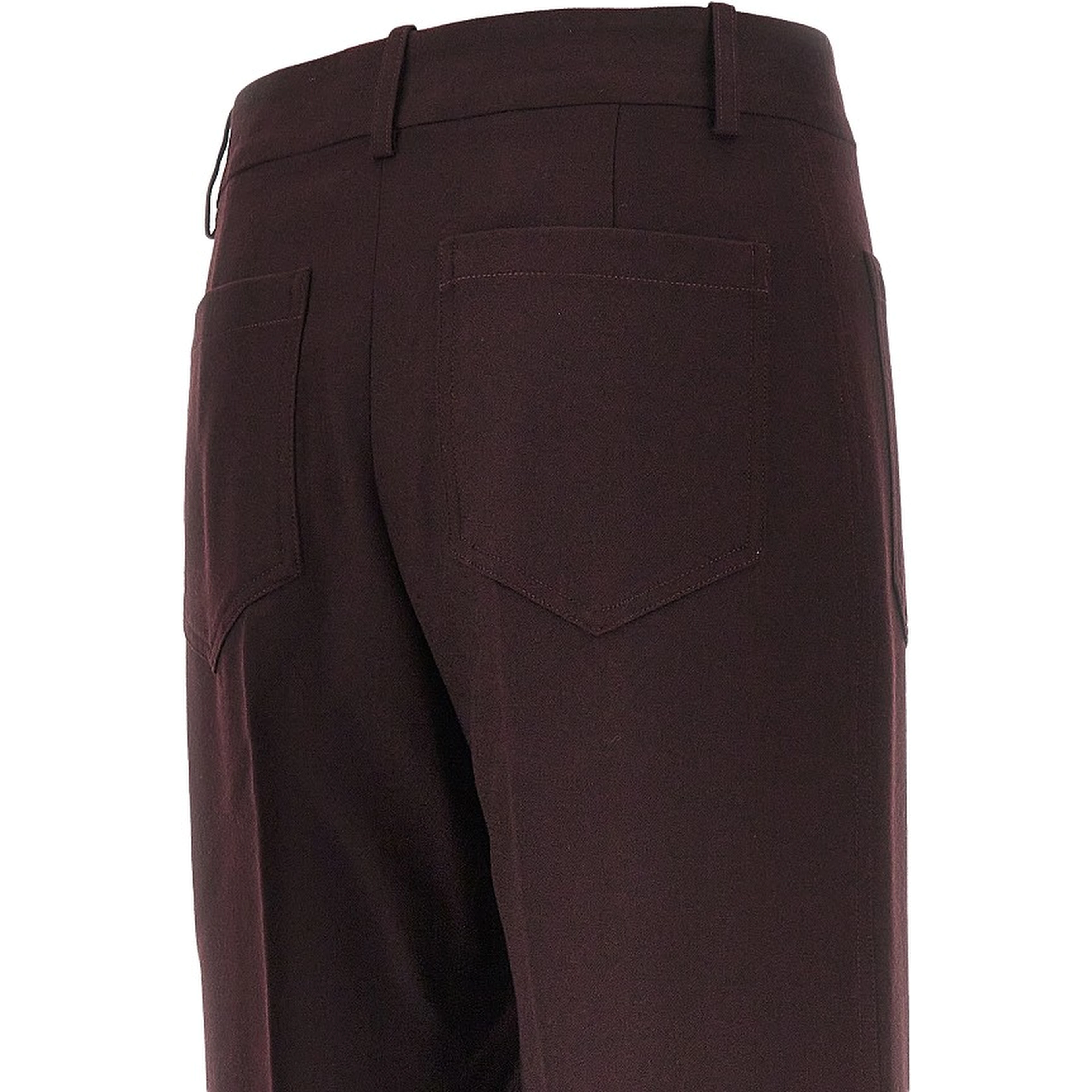 'Alina' wool flannel pants
