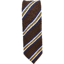 Silk necktie with jacquard motif