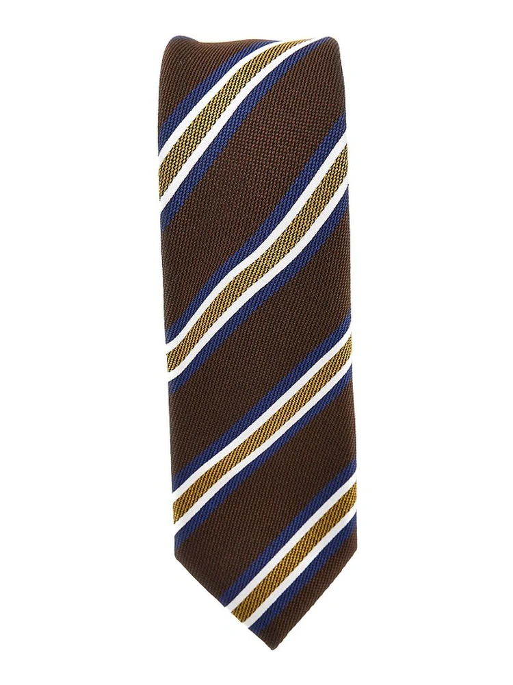 Silk necktie with jacquard motif