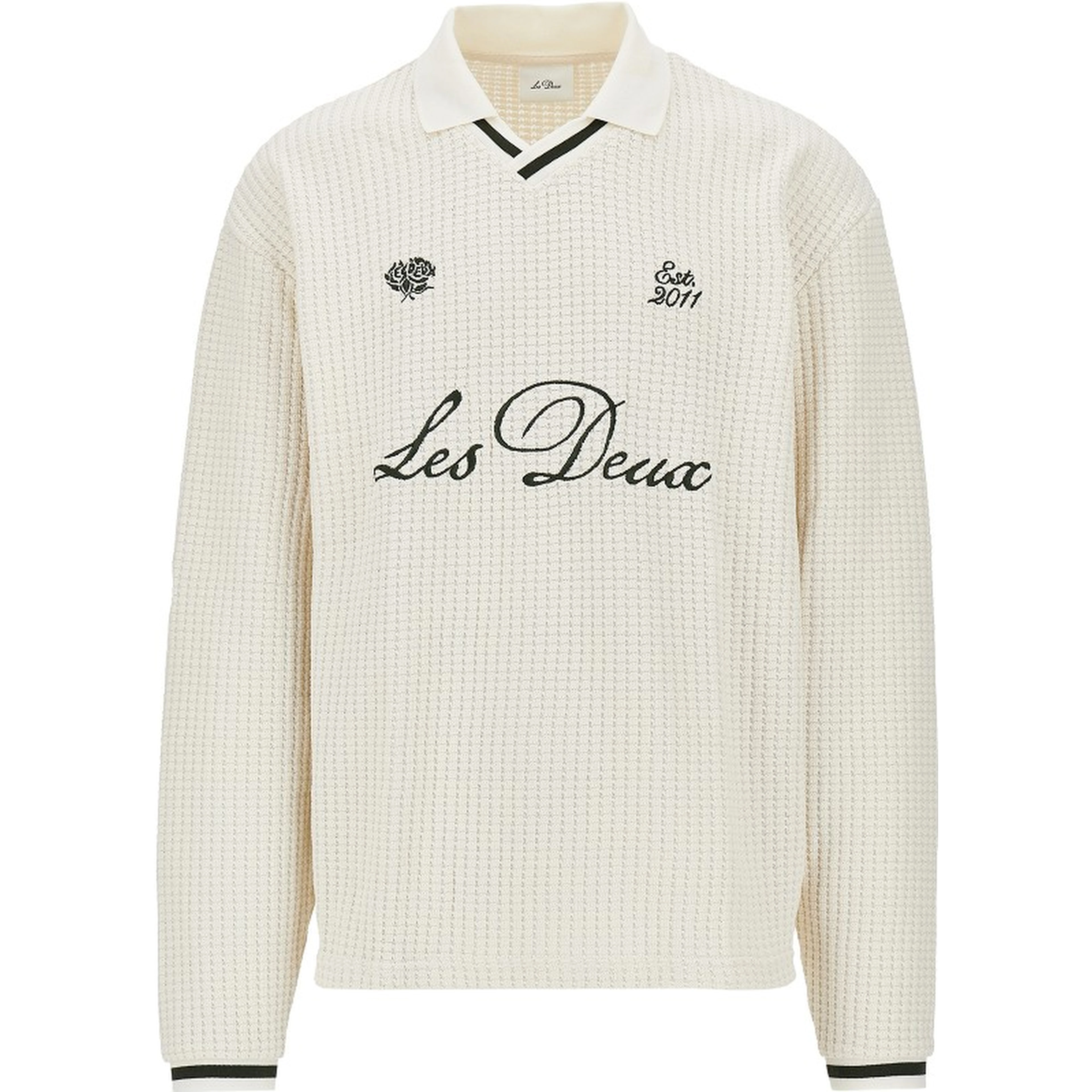 Knitted polo shirt with logo embroidery
